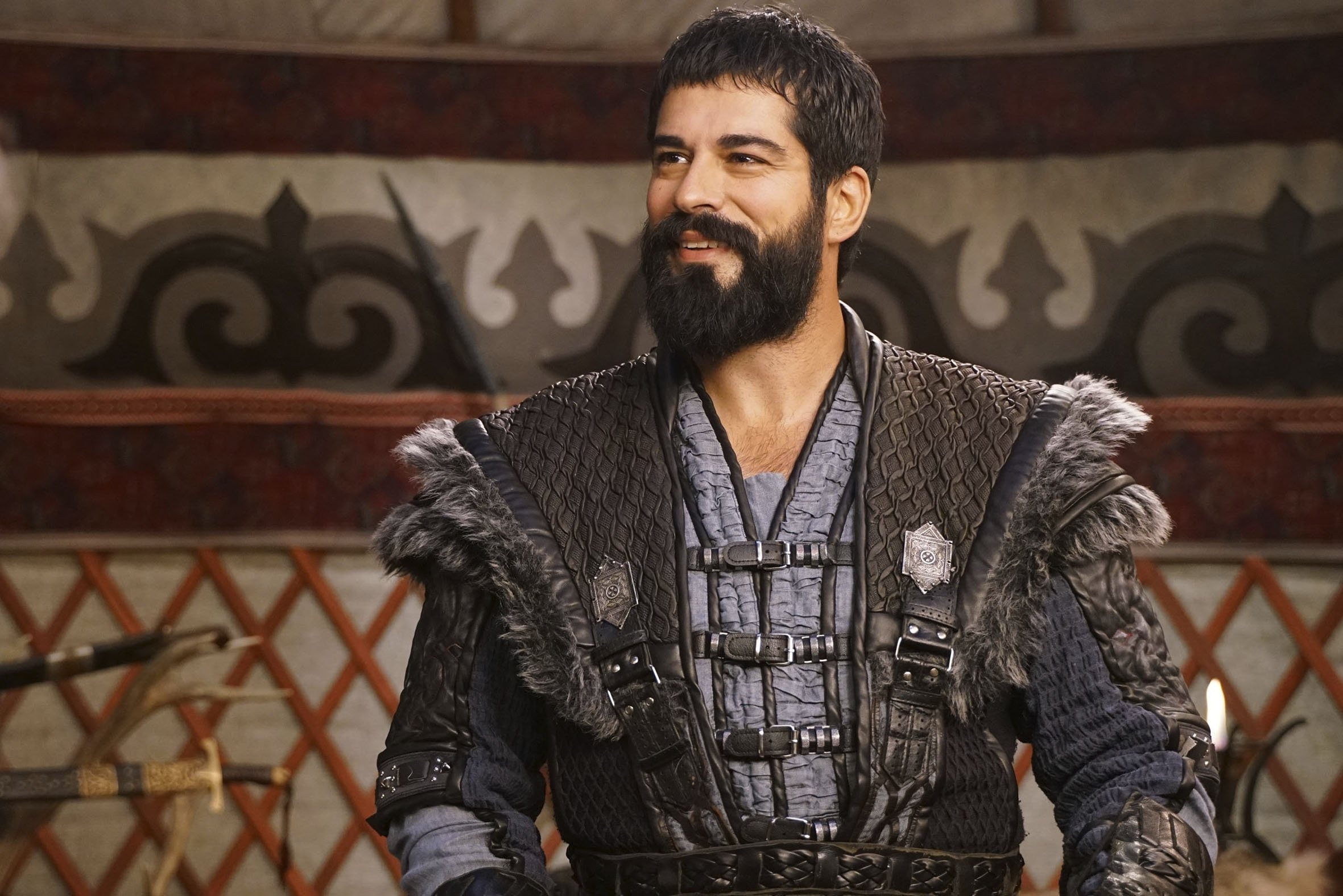 Burak Ozcivit: Starred as Osman Bey in a Turkish historical television series, Kurulus: Osman. 2370x1580 HD Background.