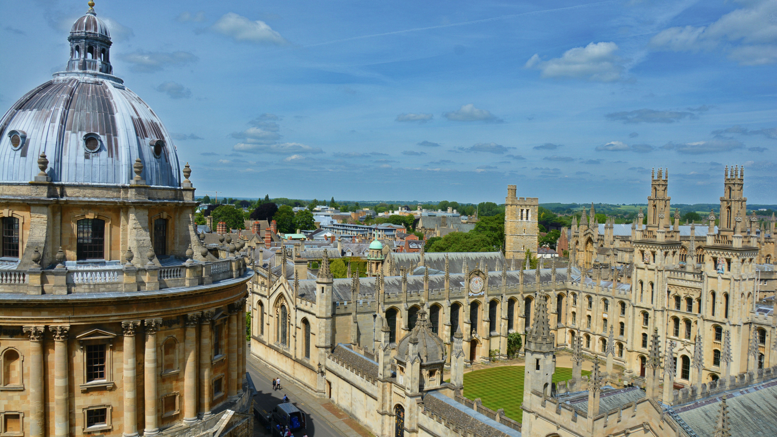 England panorama, Oxford architecture, 2560x1440 HD Desktop