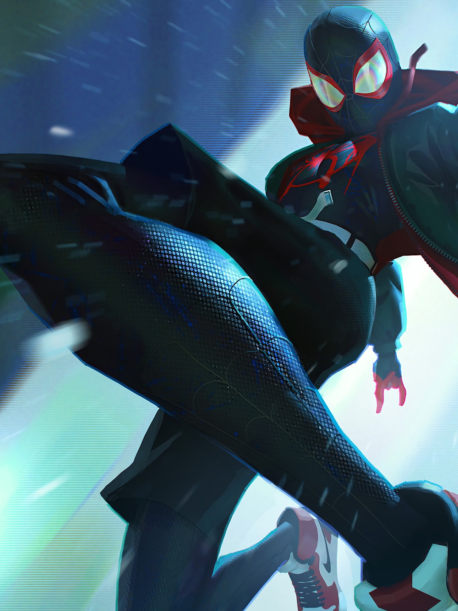 Spider-Man: Into the Spider-Verse: The Marvel Comics character Miles Morales. 1540x2050 HD Wallpaper.