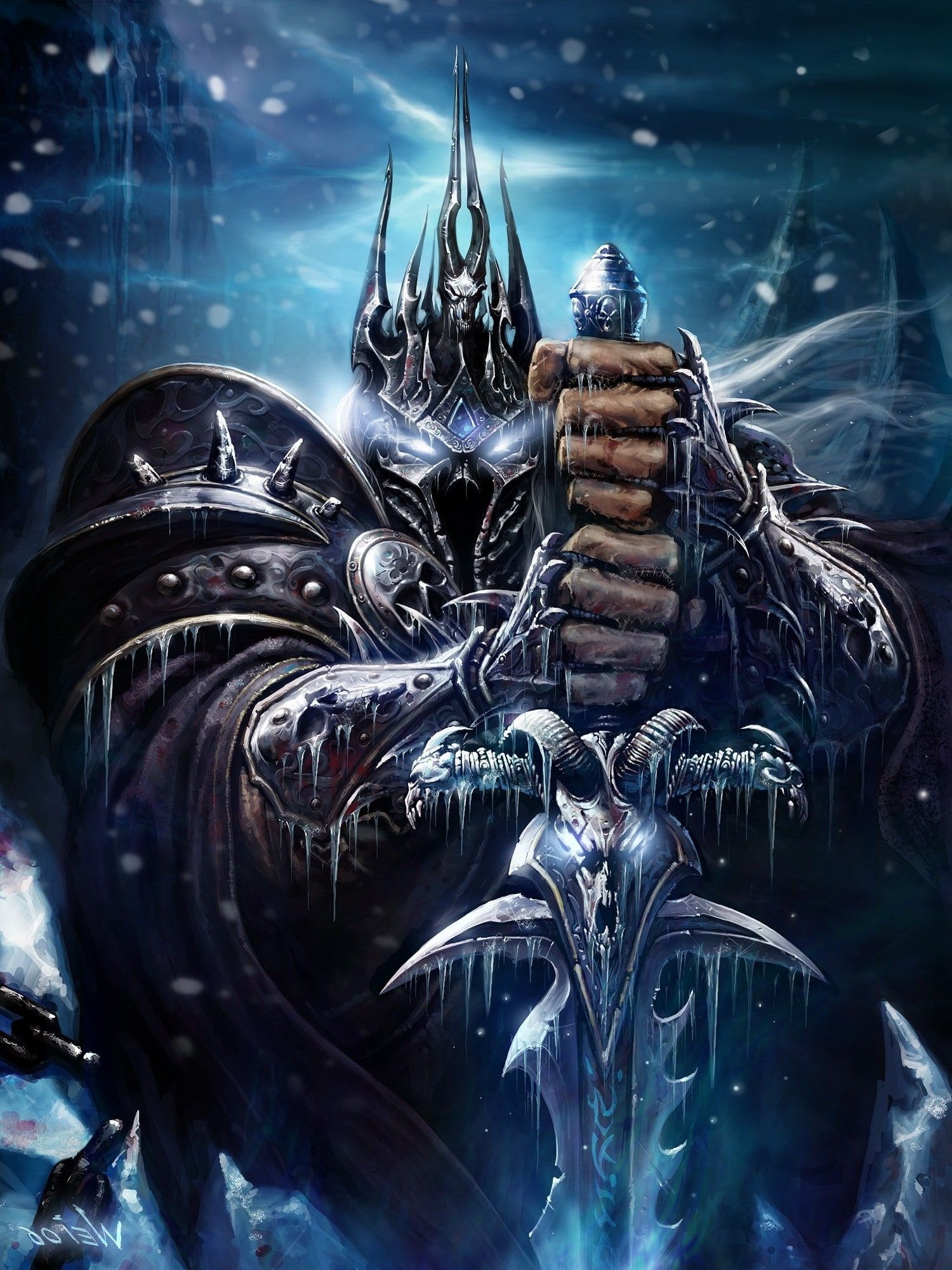Lich King, Wrath of the Lich King, Top free, Lich King backgrounds, 1500x2000 HD Phone
