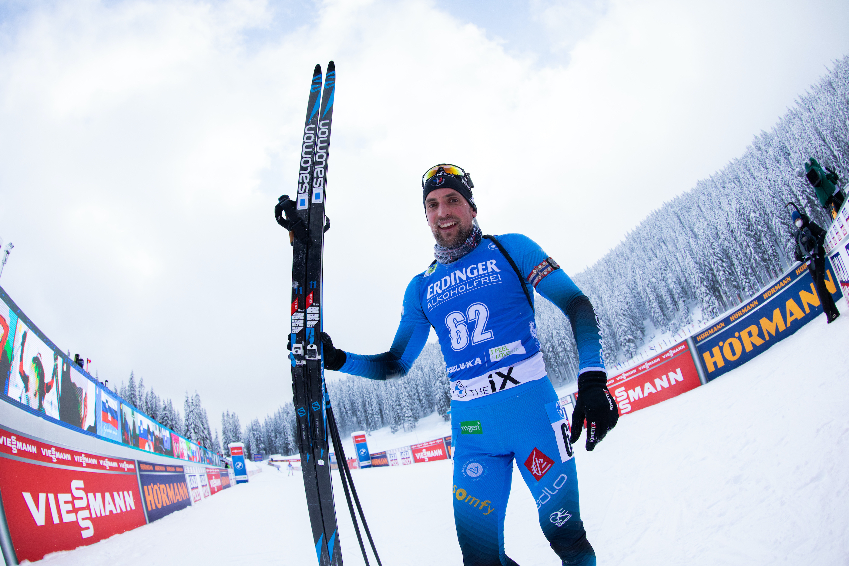 Simon Desthieux, biathlon superstar, skiing sensation, podium finish, 2800x1870 HD Desktop