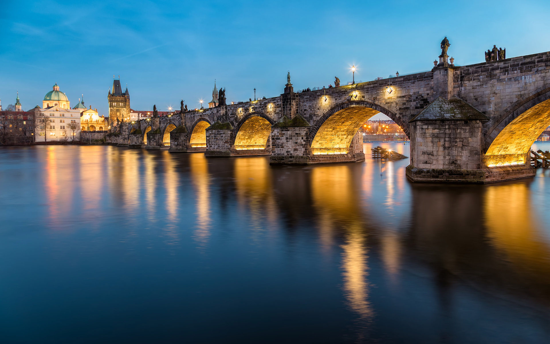 Charles Bridge Prague, Czech Republic, 4k Ultra HD, Desktop wallpapers, 1920x1200 HD Desktop
