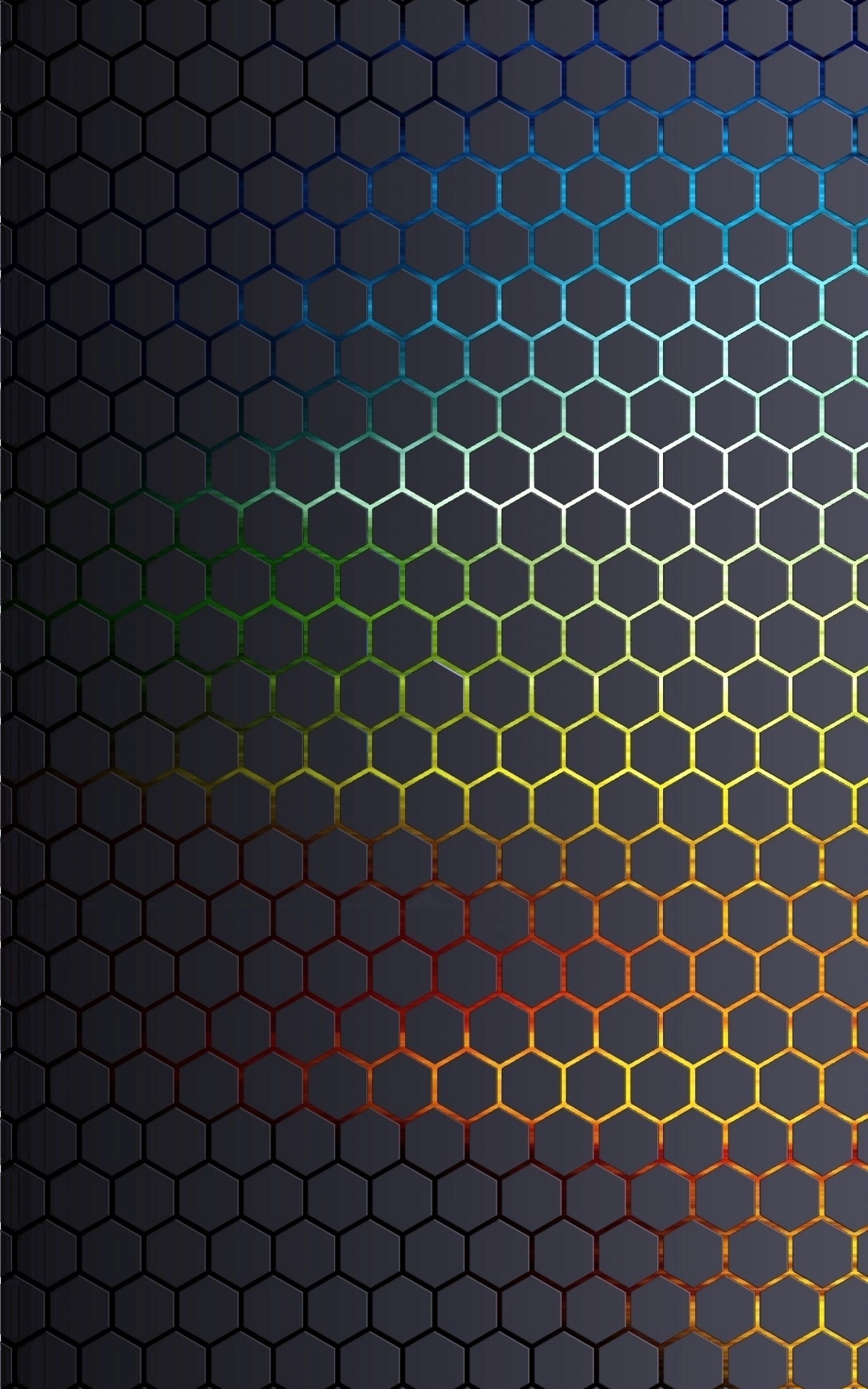 Honeycomb live, Animated wallpaper, Dynamic shapes, Modern aesthetic, 1800x2880 HD Phone