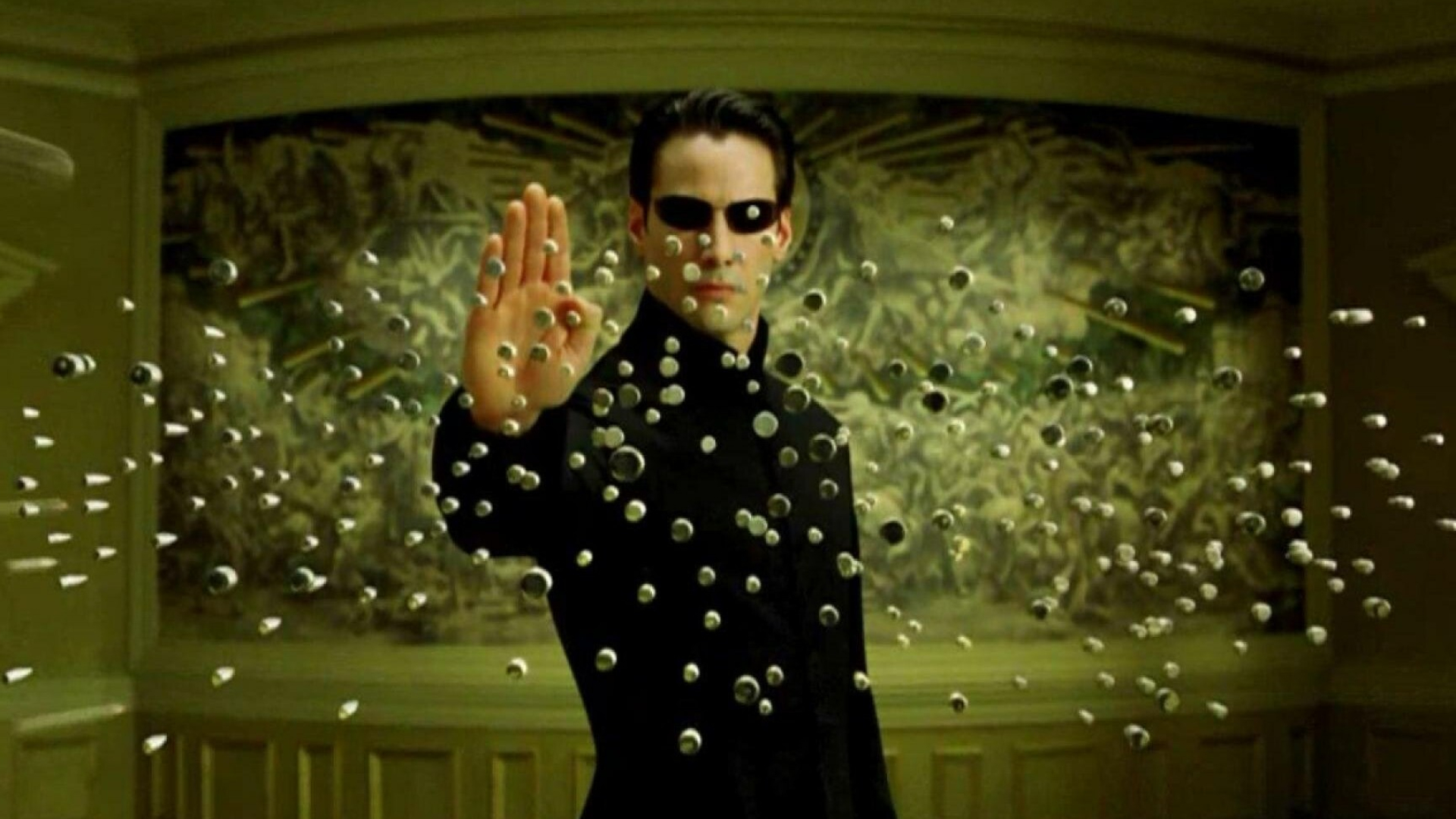 Matrix Franchise: Neo, The series features a cyberpunk story of the technological fall of humanity. 1920x1080 Full HD Wallpaper.