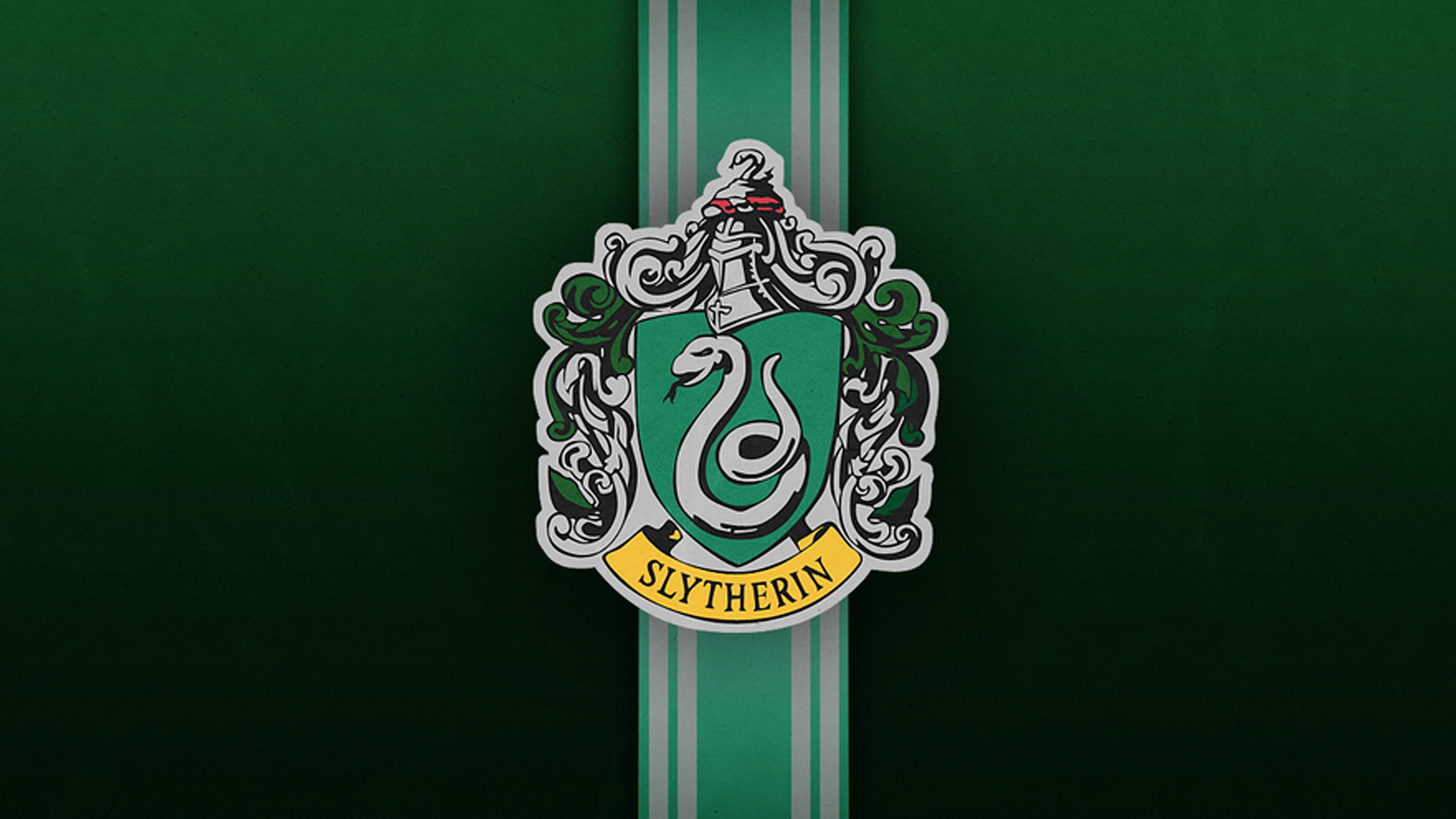 Slytherin, Cunning and ambitious, Serpentine crest, House identity, 1920x1080 Full HD Desktop