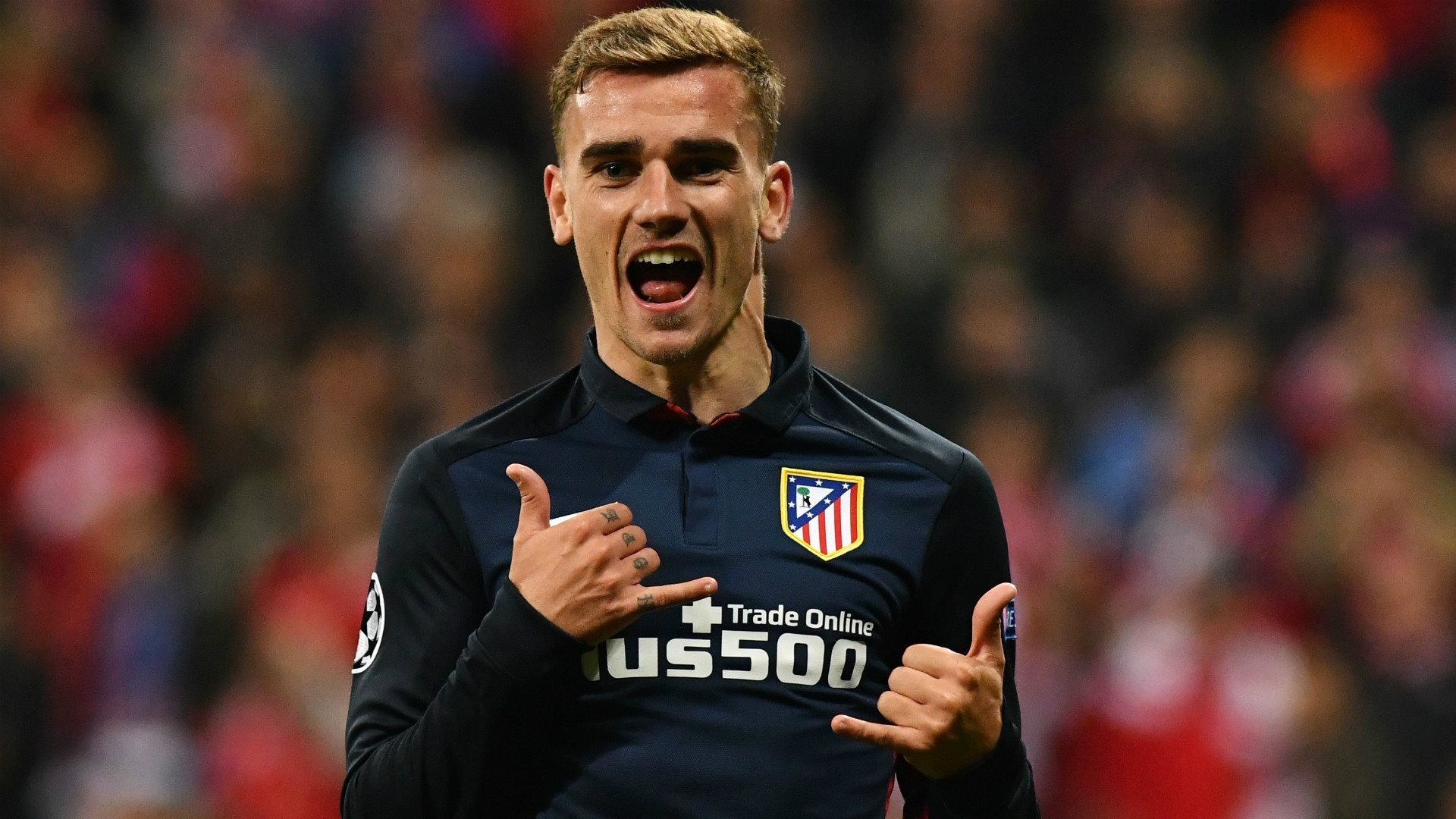 Atletico Madrid: Antoine Griezmann, The club moved to the Vicente Calderon Stadium in 1966. 1920x1080 Full HD Wallpaper.