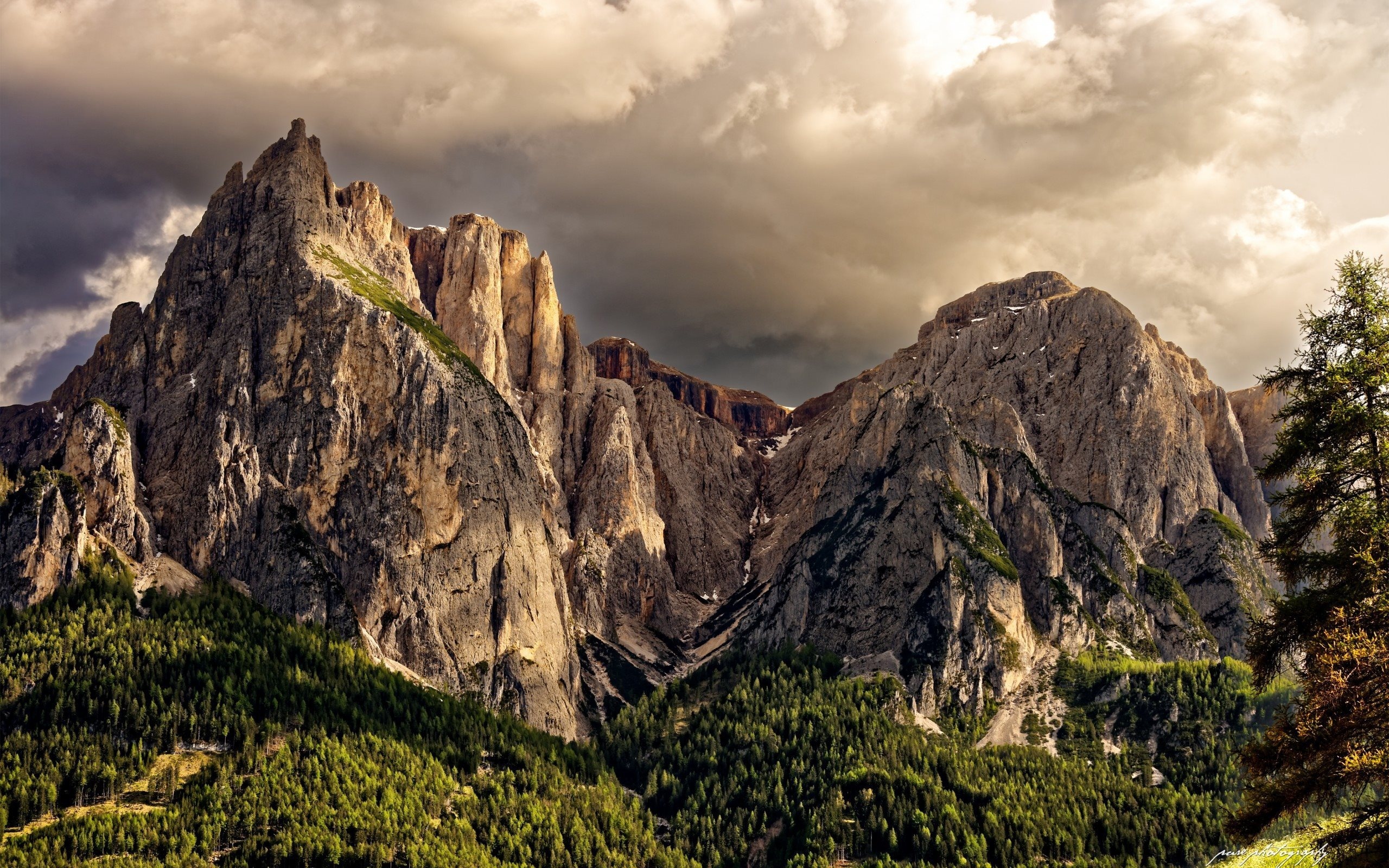 Trentino landscapes, Dolomites mountains, High-quality wallpapers, Desktop backgrounds, 2560x1600 HD Desktop