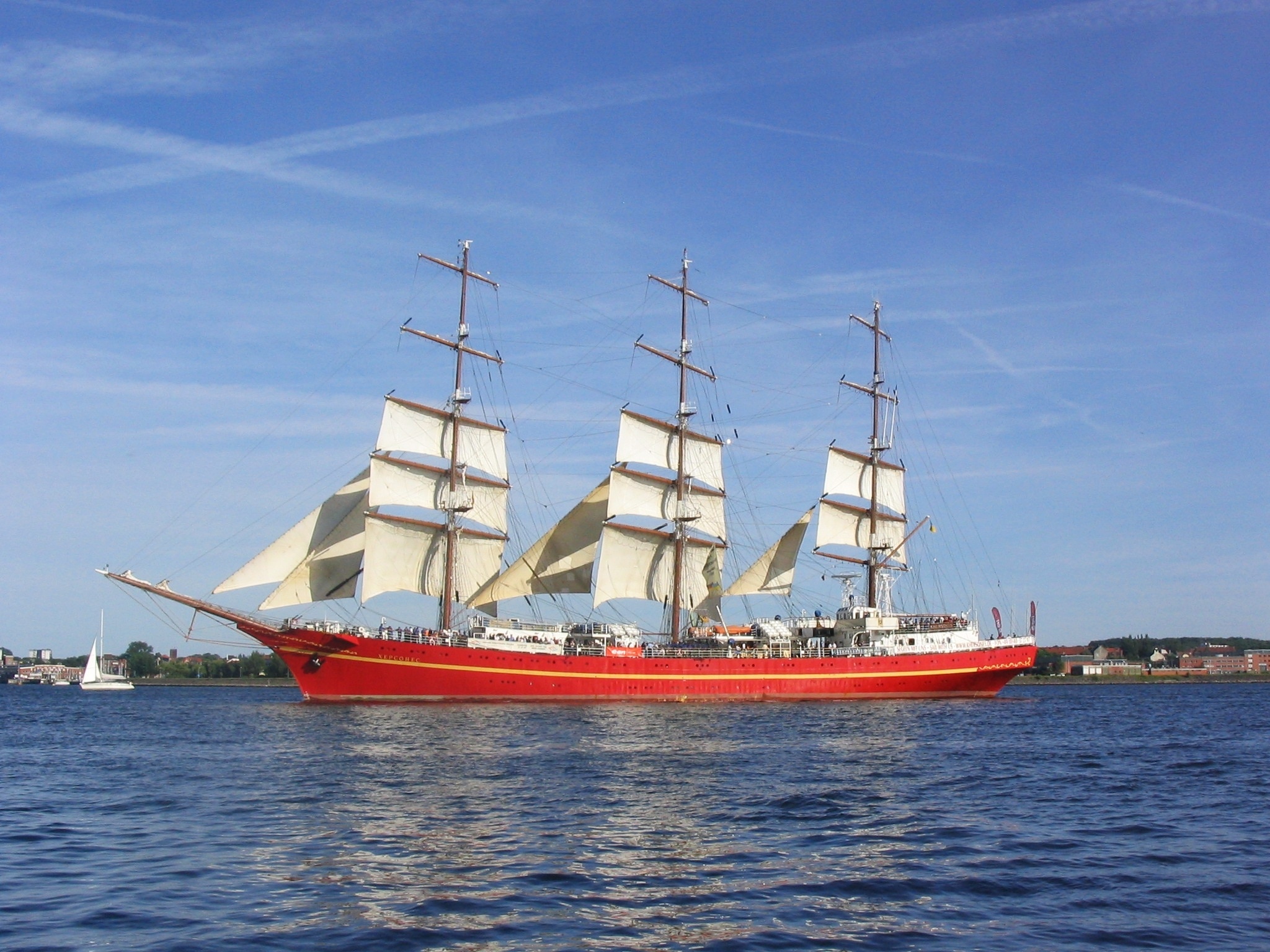 Windjammer: A large ocean-going sailing merchantman, A four-masted barque. 2050x1540 HD Wallpaper.
