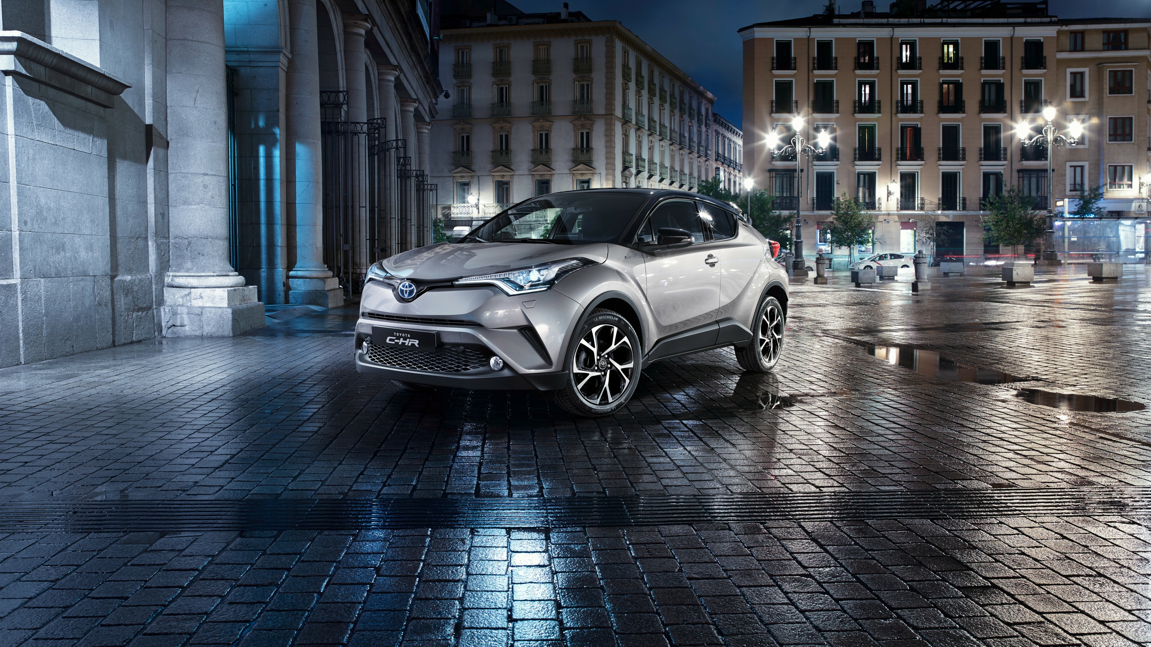 Toyota: C-HR, A subcompact crossover SUV manufactured by Japanese automaker Toyota since 2016. 3840x2160 4K Wallpaper.
