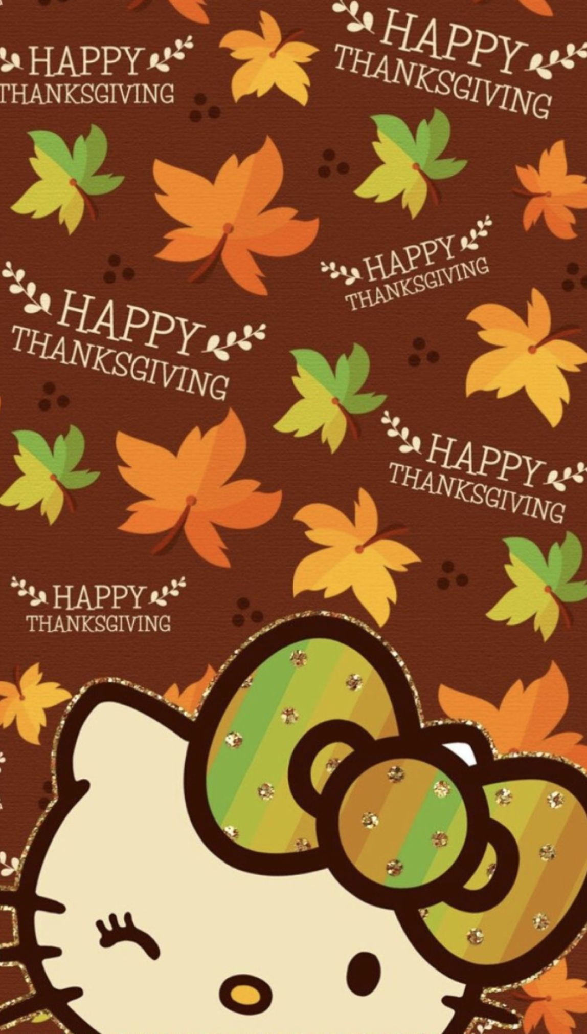 Hello Kitty Thanksgiving joy, Festive holiday ideas, Adorable autumn vibes, Kitty-themed celebrations, 1150x2020 HD Phone