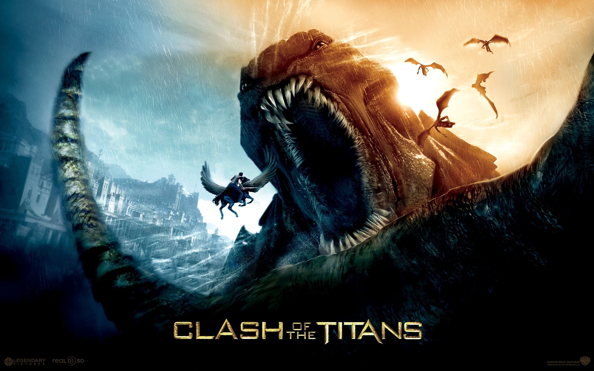 Clash of the Titans, Movies, movie poster chaos, 1920x1200 HD Desktop