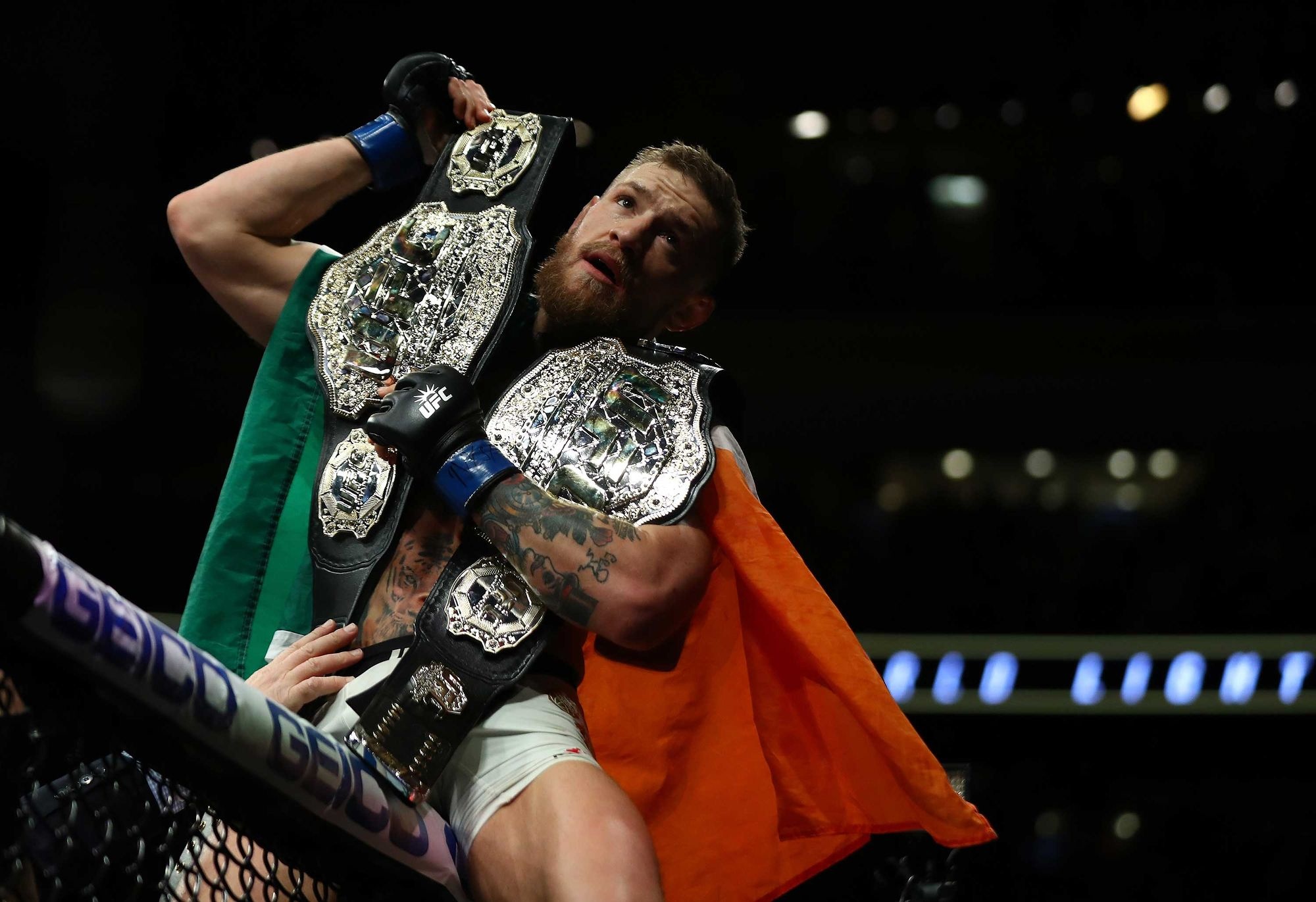 Mixed Martial Arts: Conor McGregor, Ultimate Fighting Championship featherweight and lightweight double-champion. 2000x1380 HD Wallpaper.