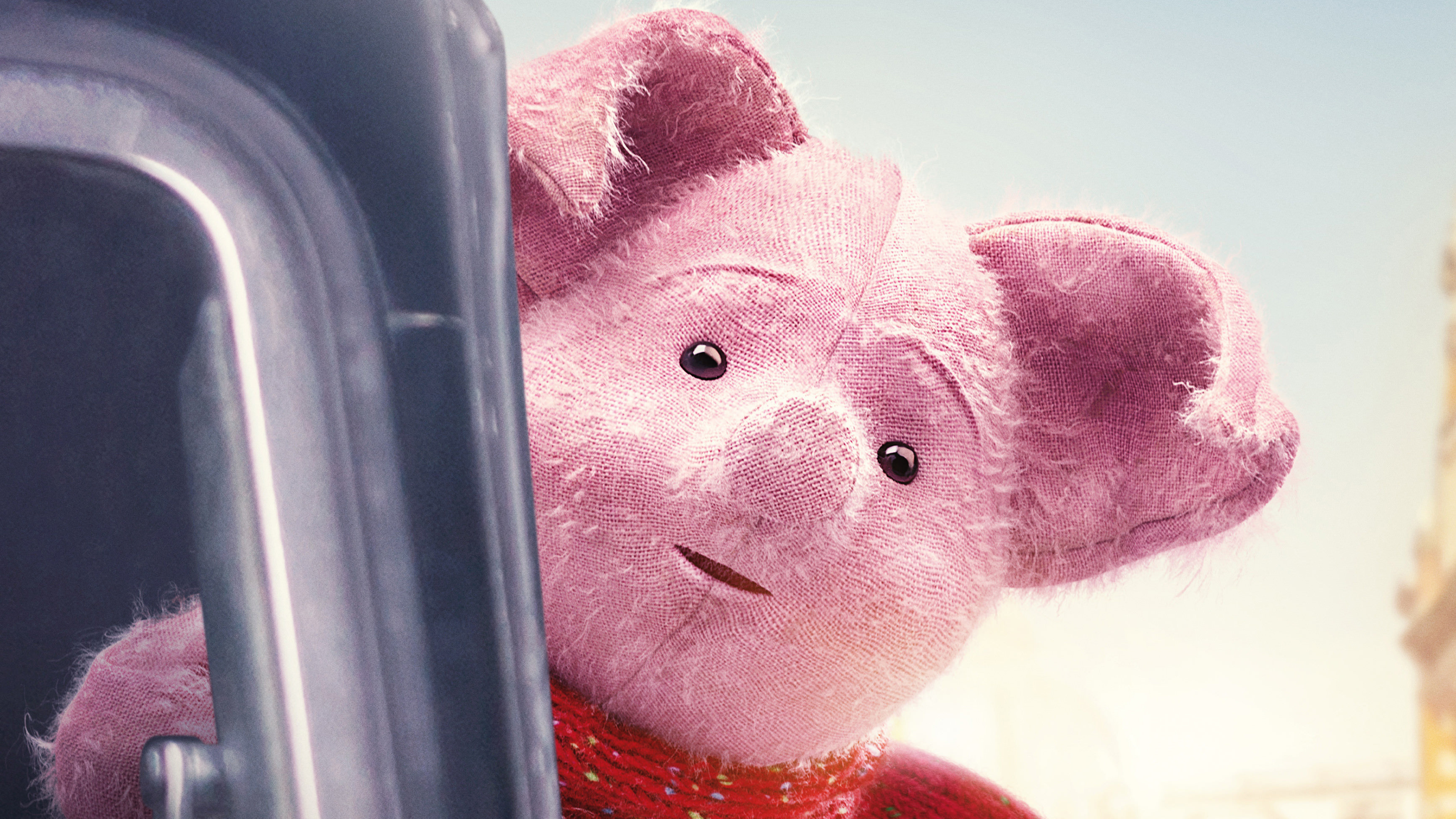 Christopher Robin (Movie): Nick Mohammed as Piglet, Disney character. 3470x1960 HD Background.