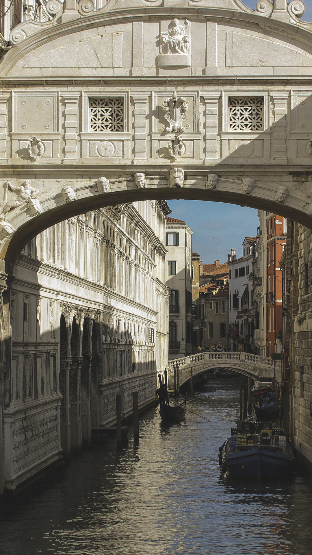 Träumen Sie von einer romantischen Reise zur Seufzerbrücke in Venedig, 1080x1920 Full HD Handy