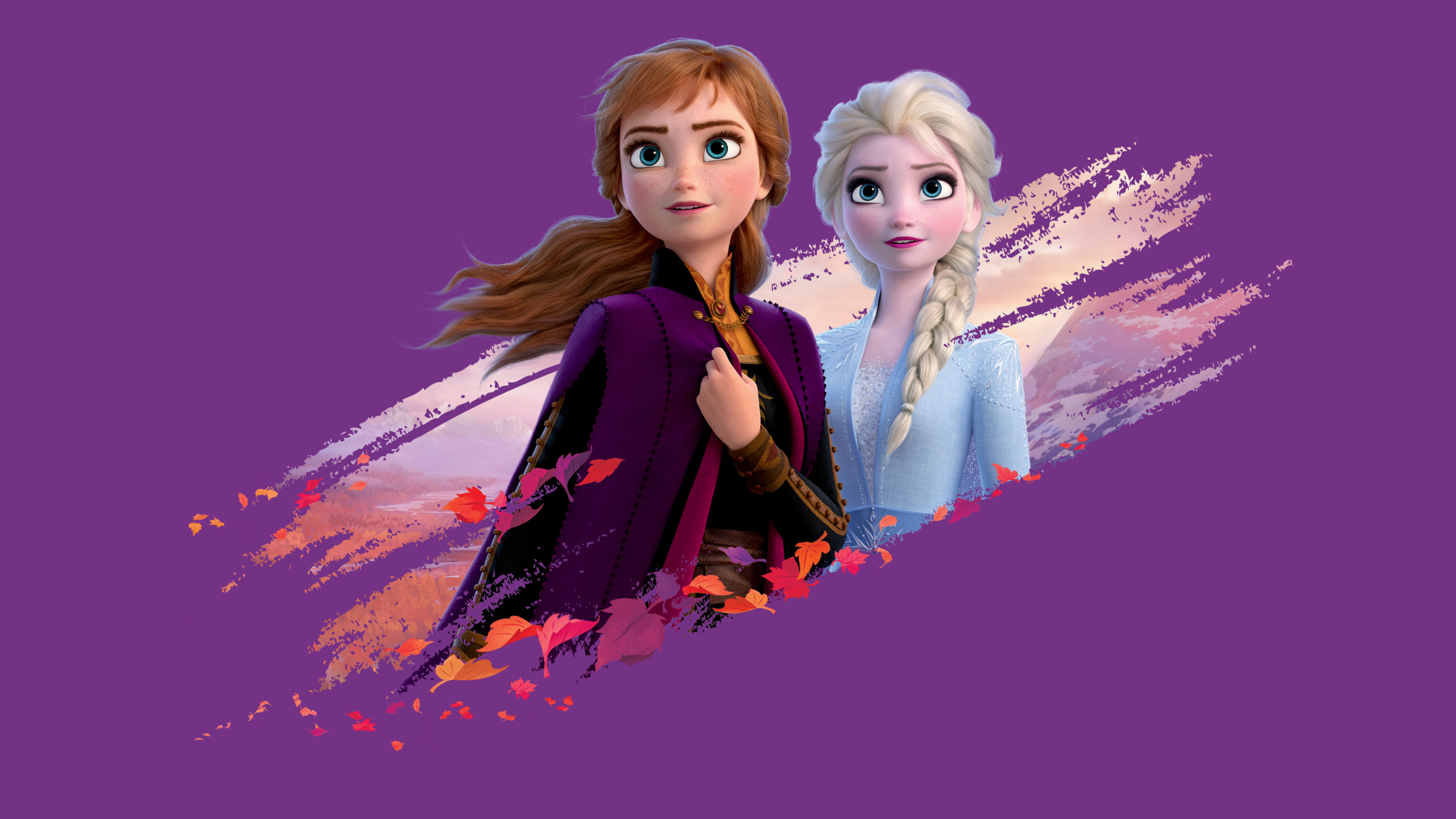 Queen Anna, Frozen Animation, Elsa and Anna wallpaper, Disney, 2560x1440 HD Desktop