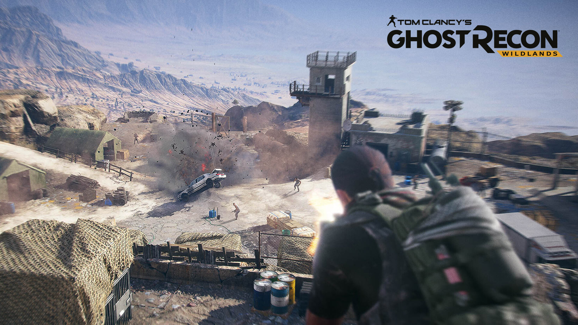 Ghost Recon: Wildlands: One of the biggest open-world games that Ubisoft has published, The tenth installment in the franchise. 1920x1080 Full HD Background.