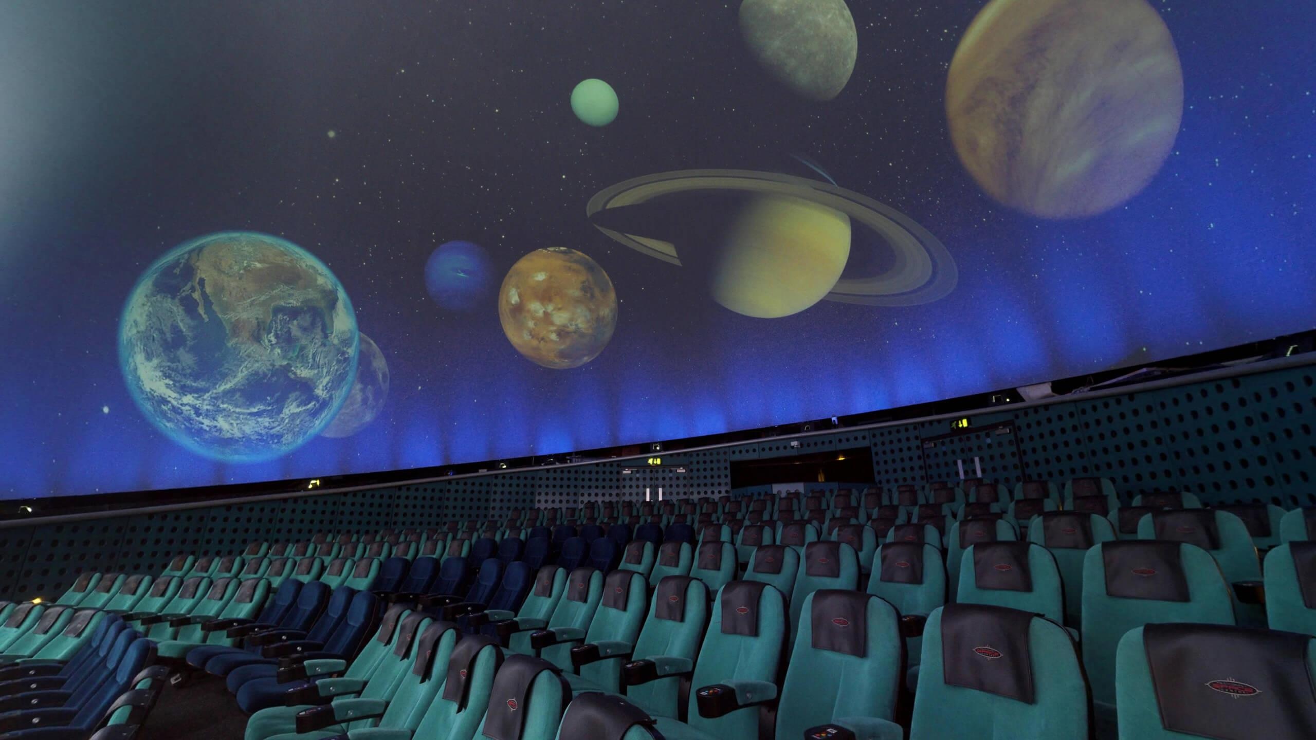 Planetarium technology, Awe and wonder, T2 design solutions, High Point University, 2560x1440 HD Desktop