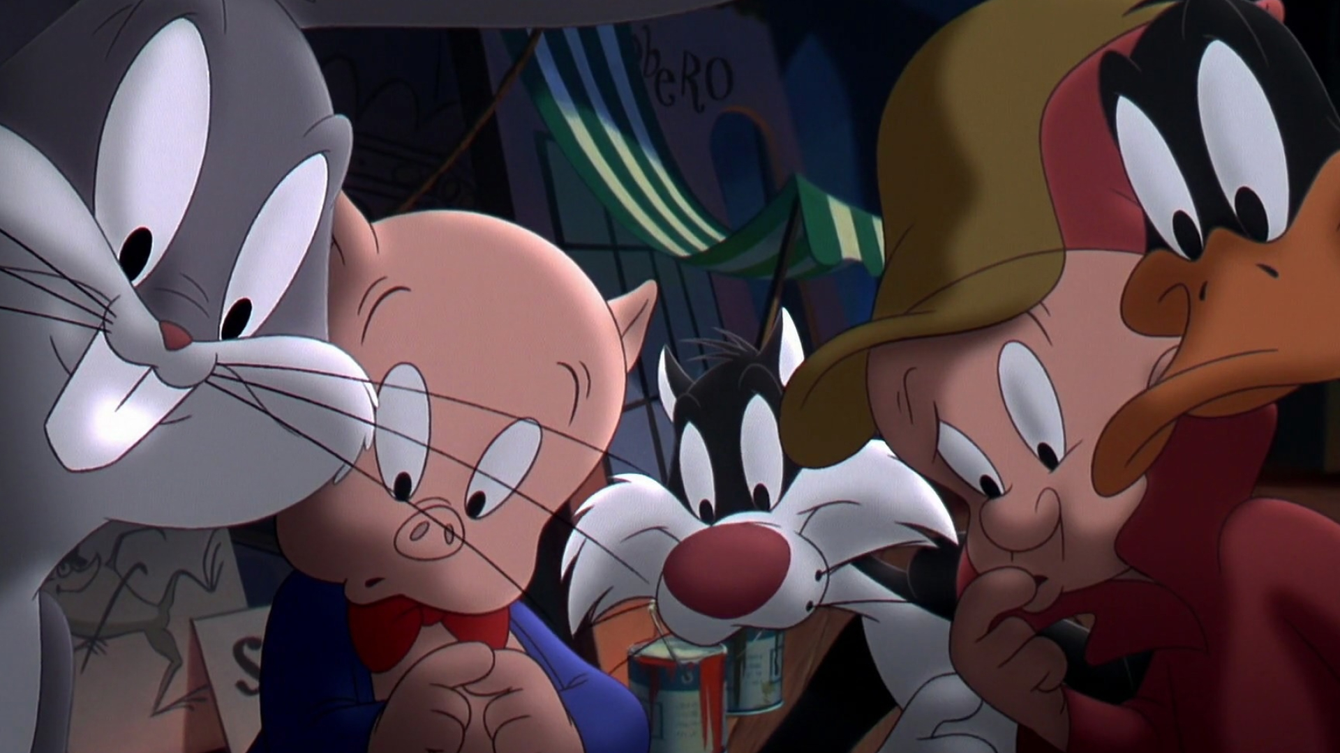 Sylvester the Cat, Looney Tunes, Porky Pig, Fierce wallpaper, 1920x1080 Full HD Desktop