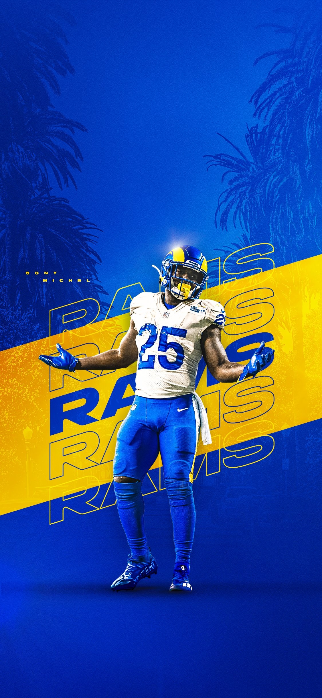 Los Angeles Rams, Sports team, Los Angeles, Player-focused content, 1130x2440 HD Handy