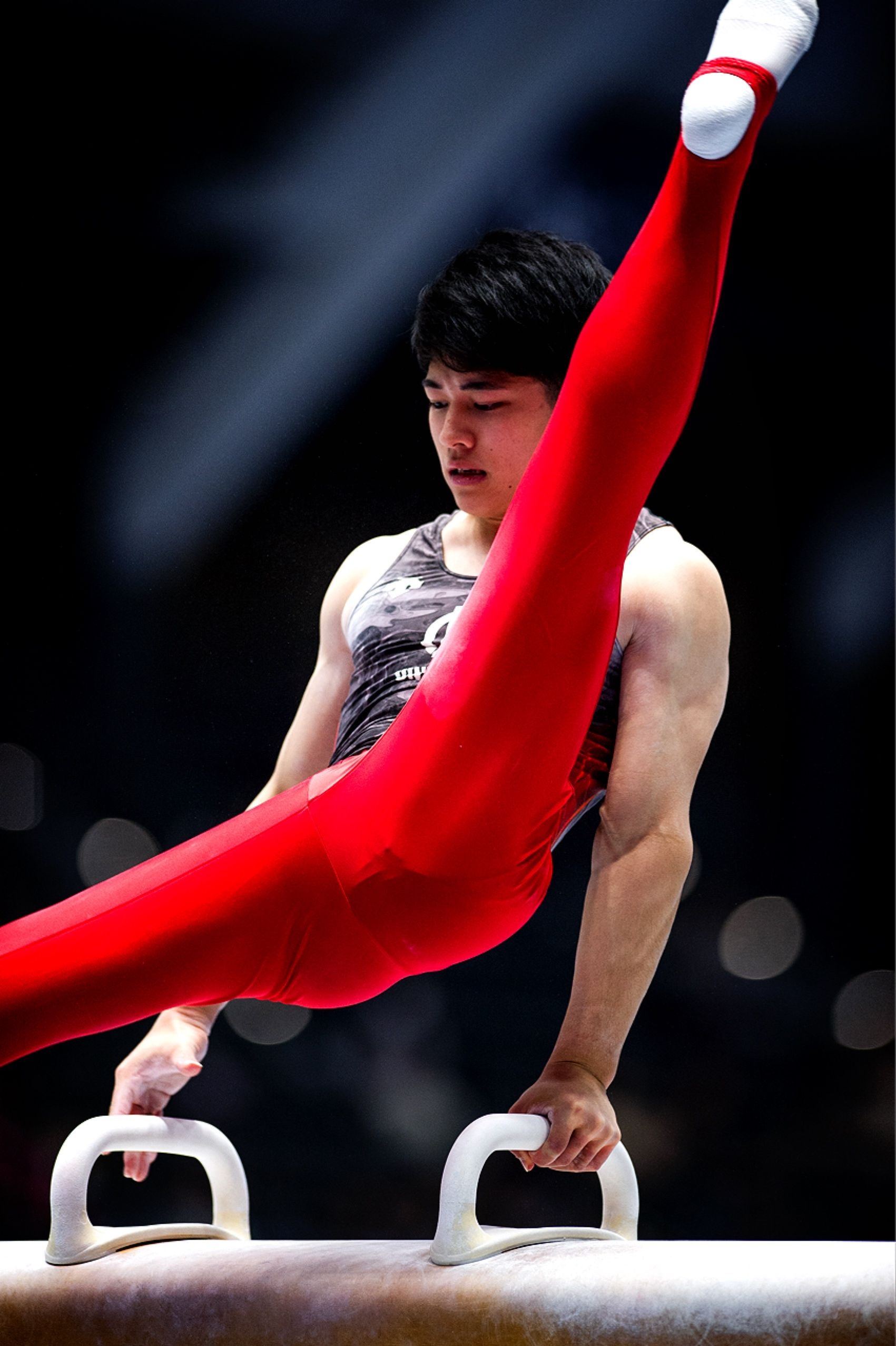 Pommel Horse (Gymnastics): Male gymnast, World championships, Japanese athlete. 1710x2560 HD Wallpaper.
