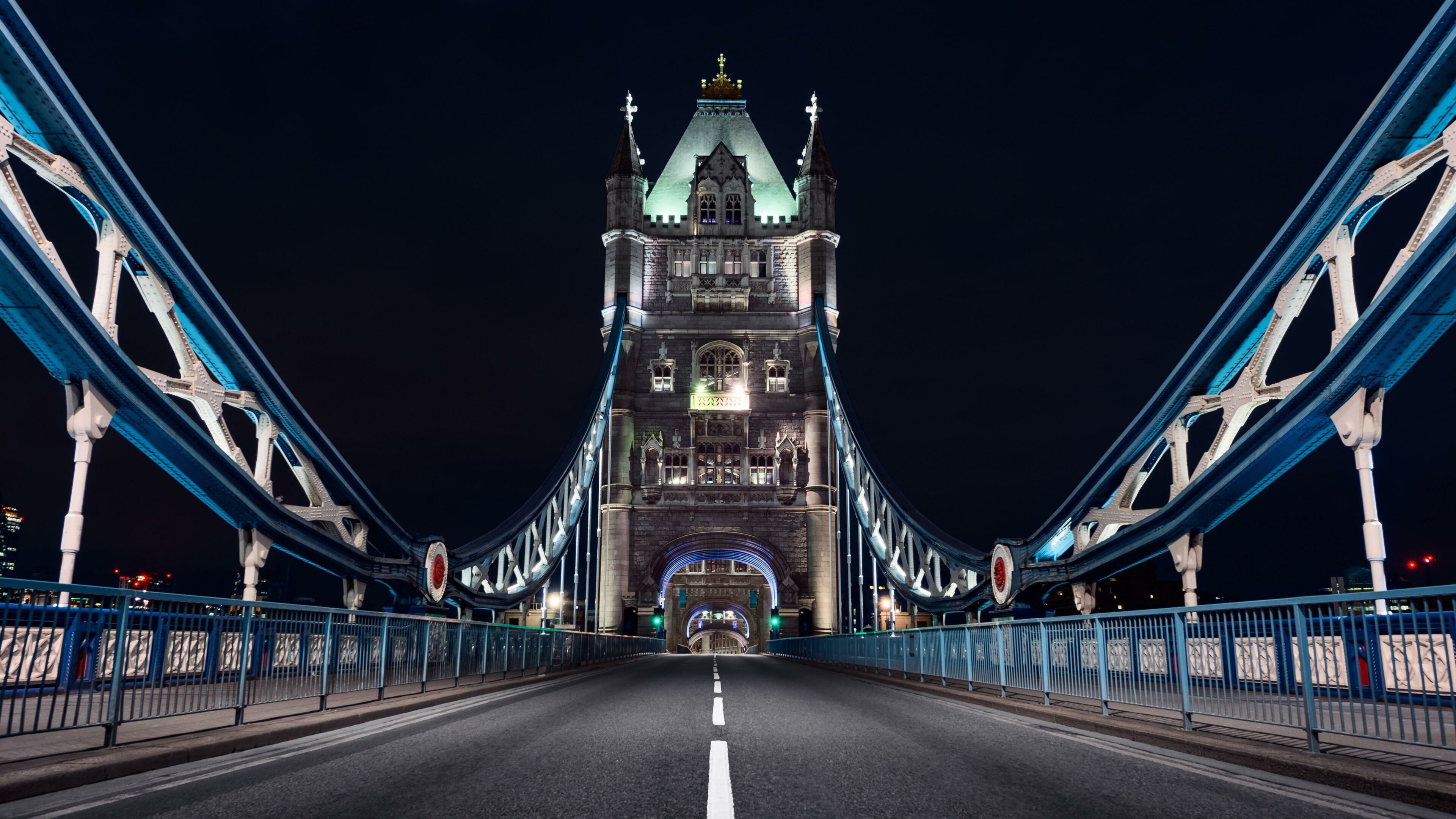Tower Bridge: Famous worldwide for its striking design and neo-Gothic architecture, Infrastructure. 3840x2160 4K Wallpaper.