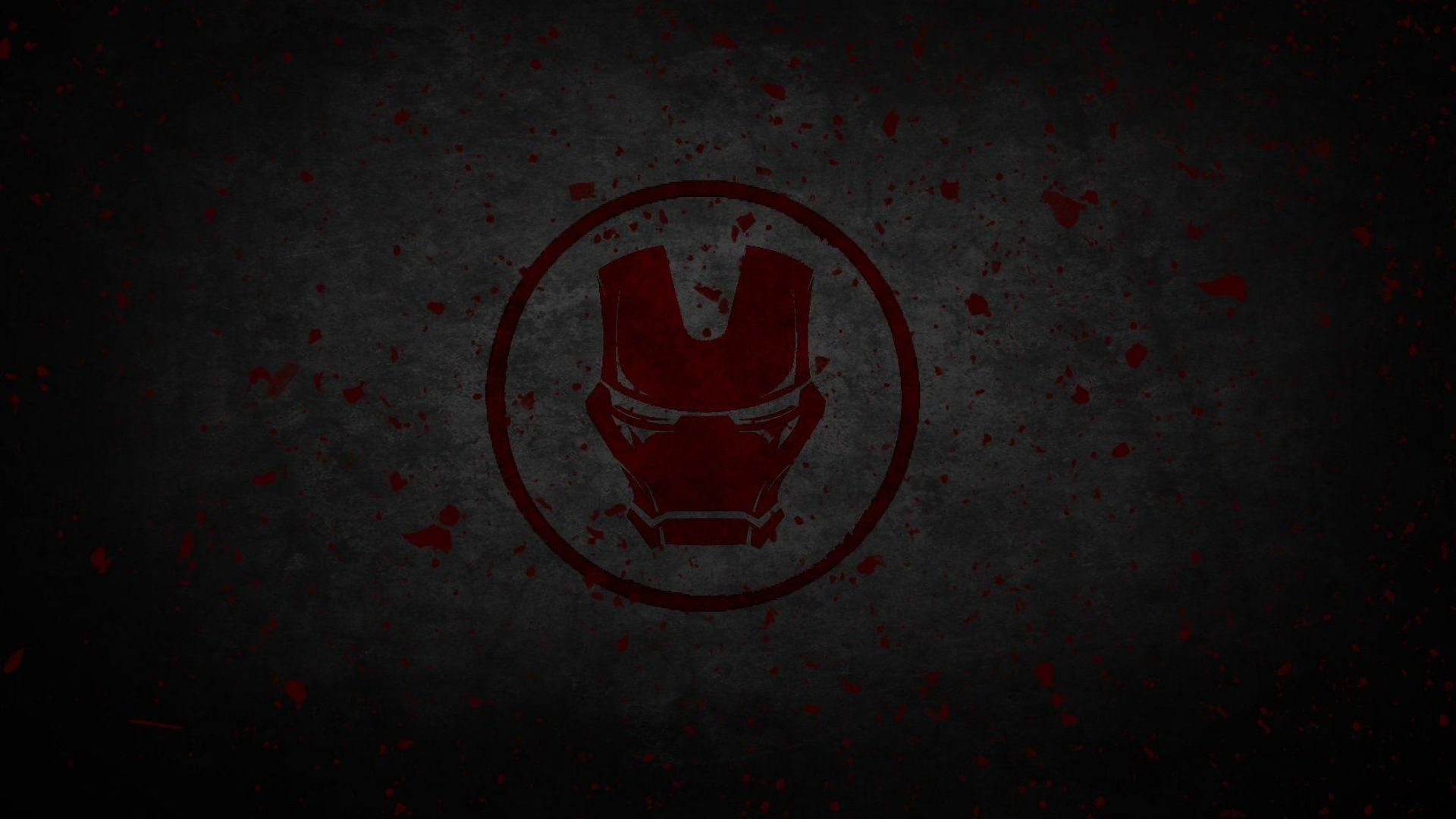 Iron Man logo, Cinematic hero, Powerful emblem, Avenger's identity, 1920x1080 Full HD Desktop