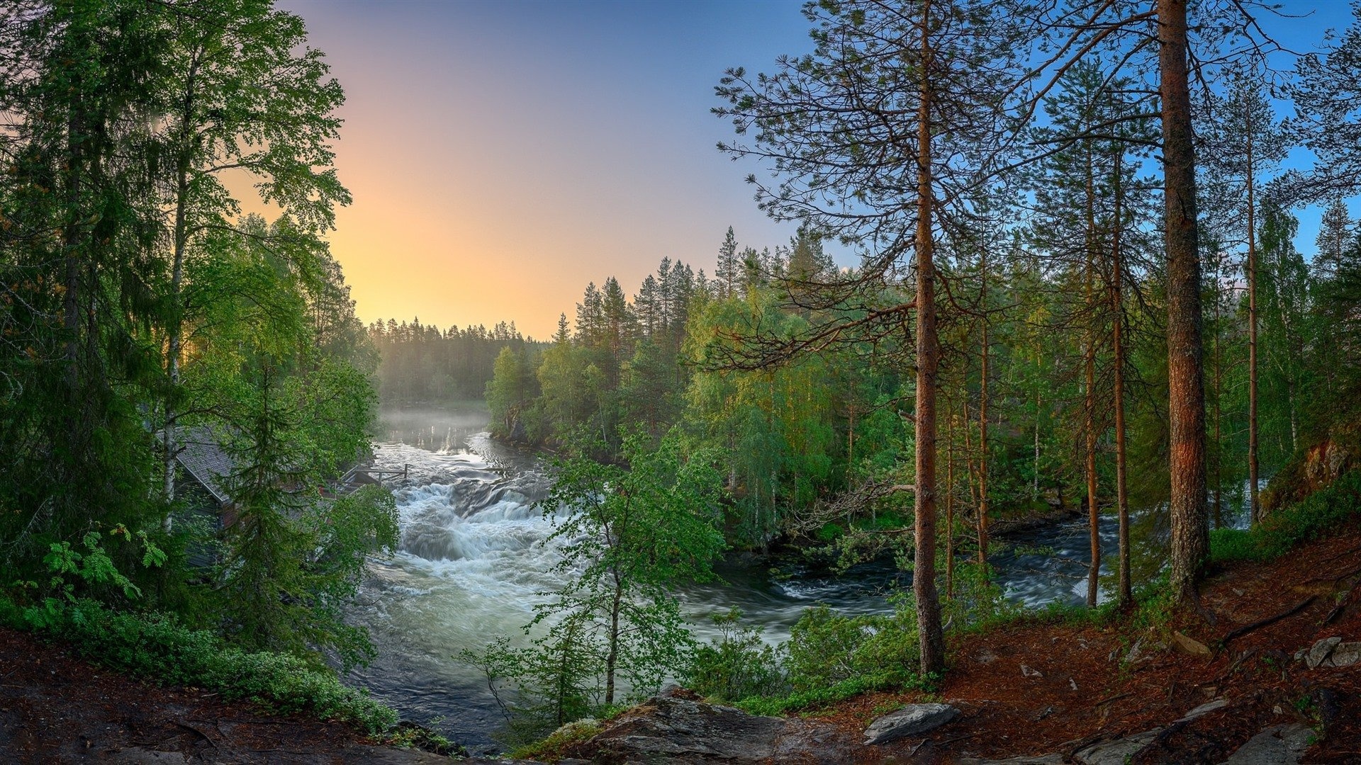 Finland: The country forms a symbolic northern border between western and eastern Europe. 1920x1080 Full HD Wallpaper.