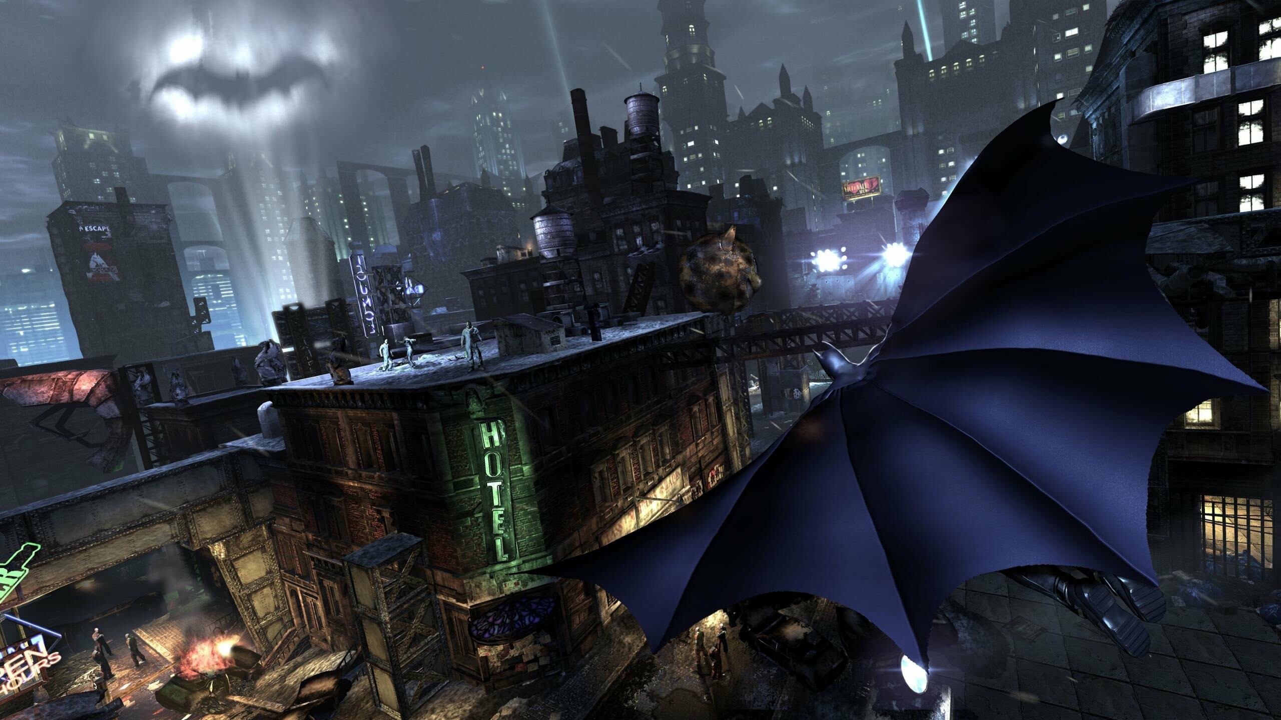 Batman: Arkham City: The game was released worldwide for the video game consoles in October 2011. 2560x1440 HD Background.