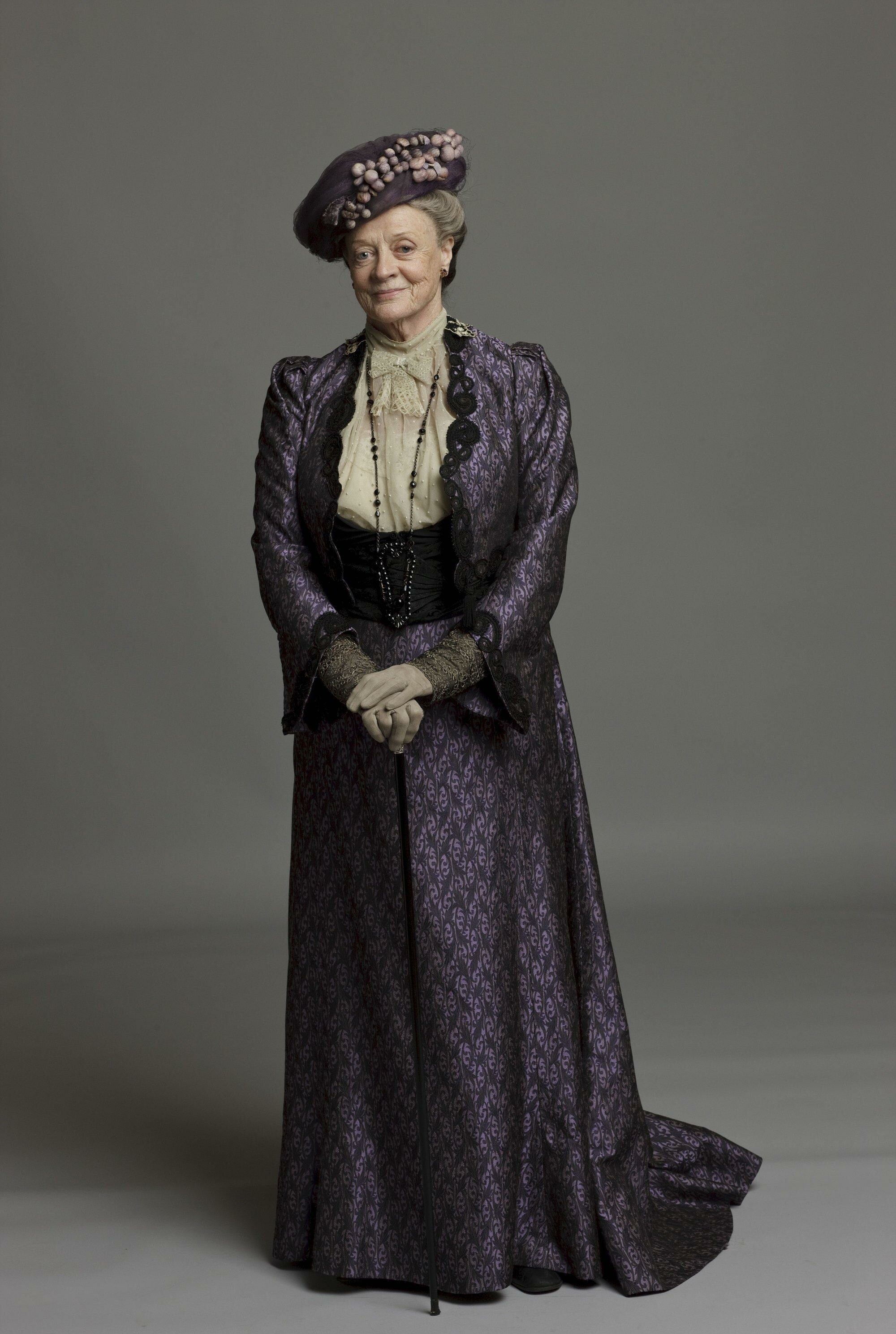 Downton Abbey: Maggie Smith, Violet Crawley, Robert's mother and widow of the previous earl. 2000x2980 HD Wallpaper.