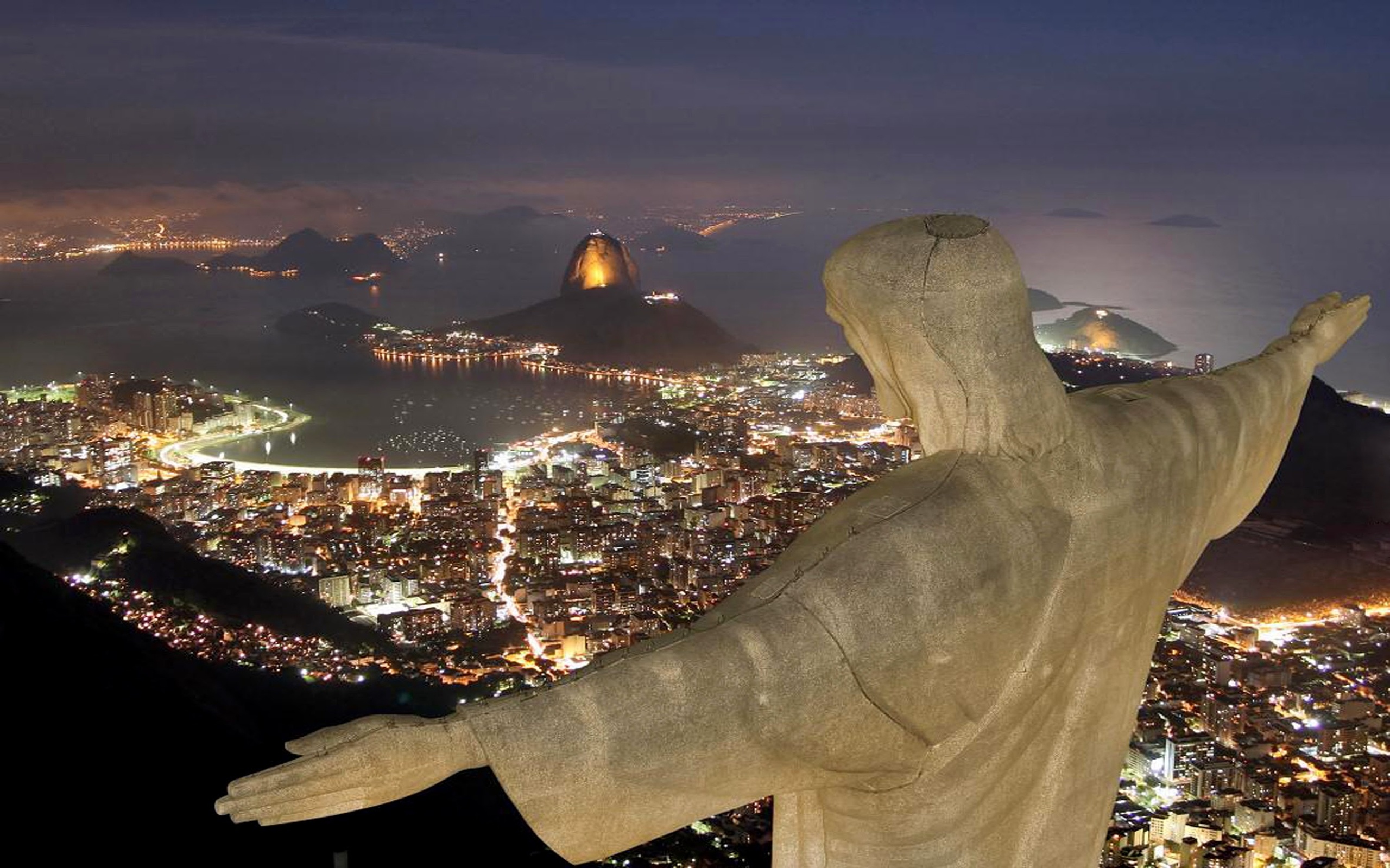 Jesus statue, Rio de Janeiro, HD wallpaper, Spiritual beauty, 2560x1600 HD Desktop