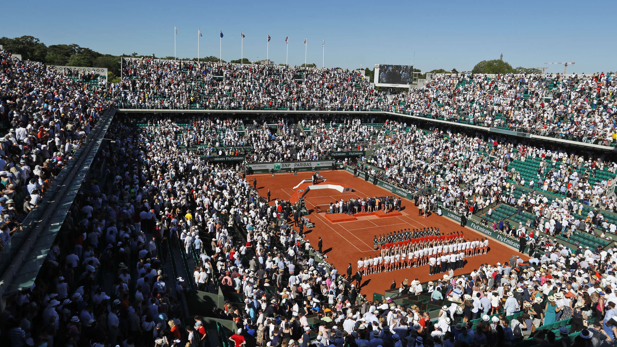 French Open stadiums, Roland Garros, Sports event, Tennis venues, 2400x1350 HD Desktop