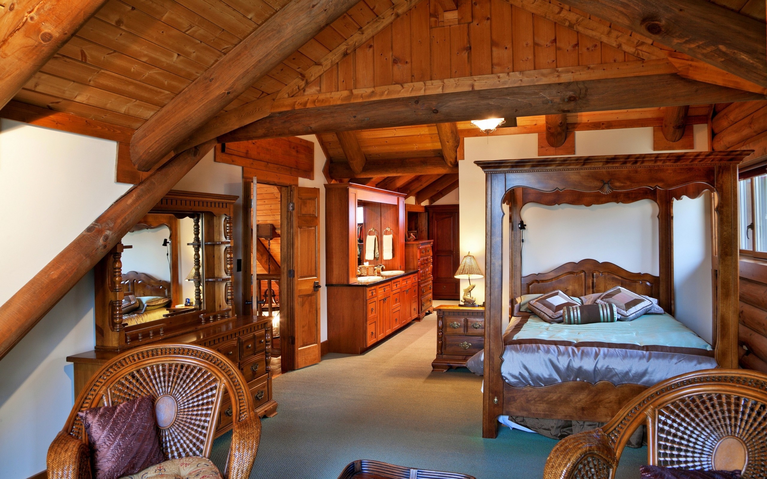 Log Cabin, Cabin interior design, Cottage living, Rural countryside, Homey atmosphere, 2560x1600 HD Desktop