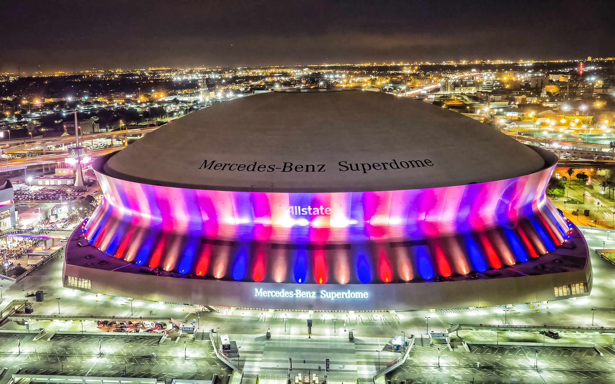 New Orleans, Mercedes Benz Superdome, American football, Louisiana, 2560x1600 HD Desktop