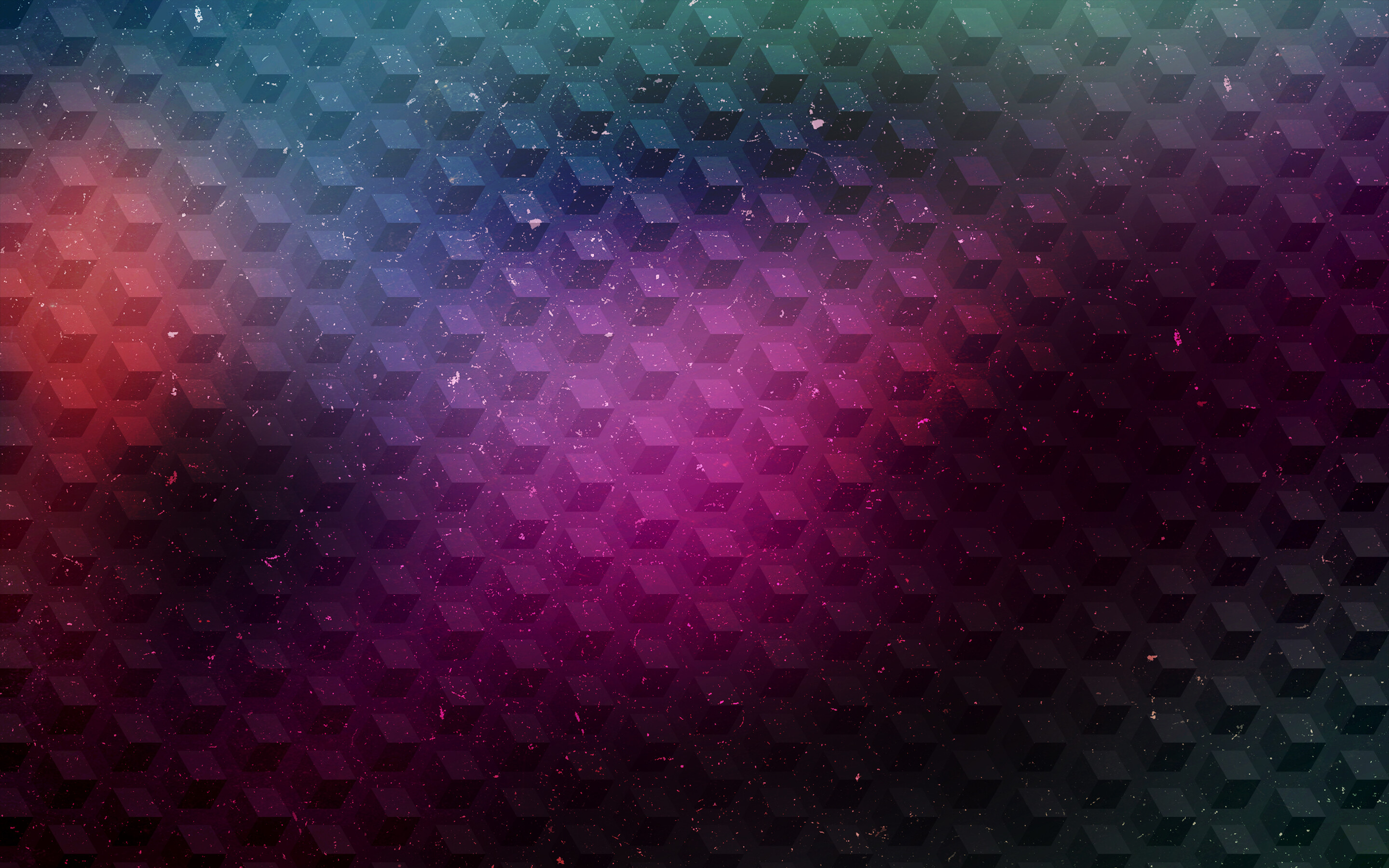 Geometry: Quadrilateral prisms, Colorful gradient, Polyhedrons. 2880x1800 HD Wallpaper.