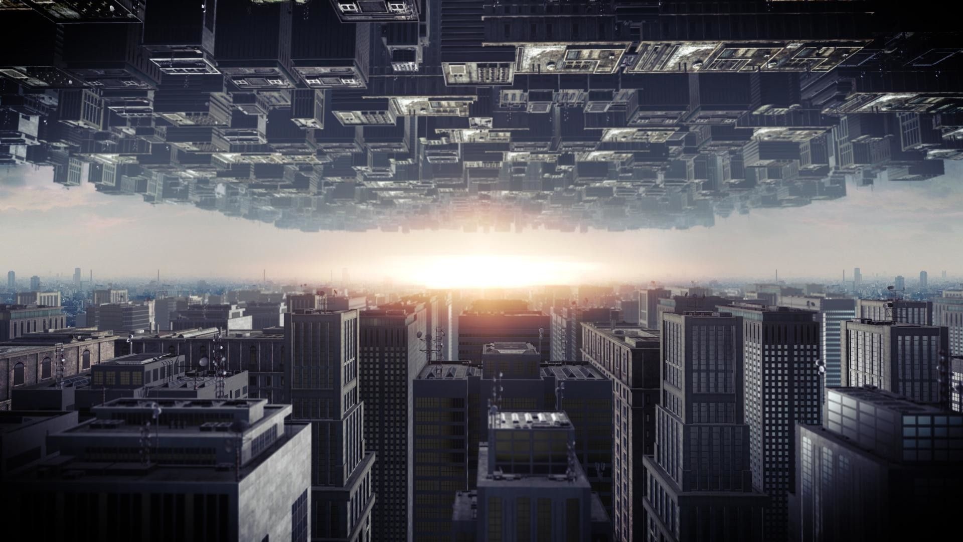 Inception: A sci-fi action-thriller written, produced, and directed by Christopher Nolan. 1920x1080 Full HD Wallpaper.