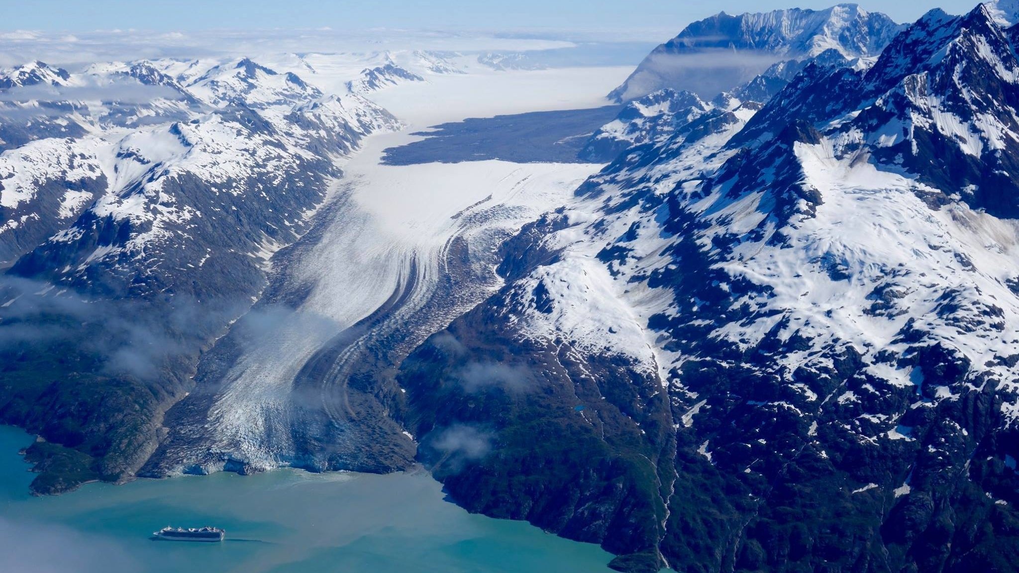 Alaska's melting glaciers, Landslides, Environmental impact, The New York Times, 2050x1160 HD Desktop