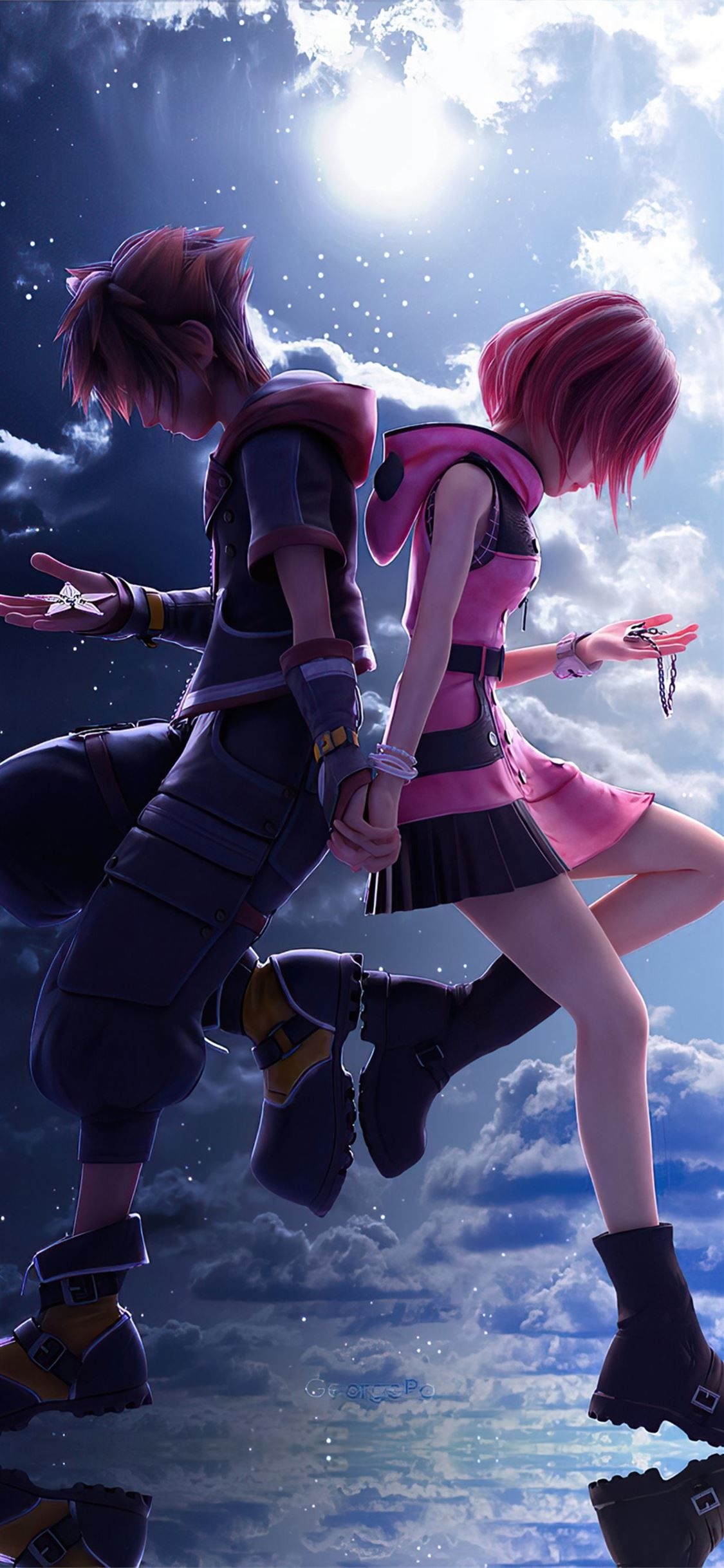 Kairi kingdom hearts anime, Beloved video game character, Friendship bonds, Magical worlds, 1130x2440 HD Phone