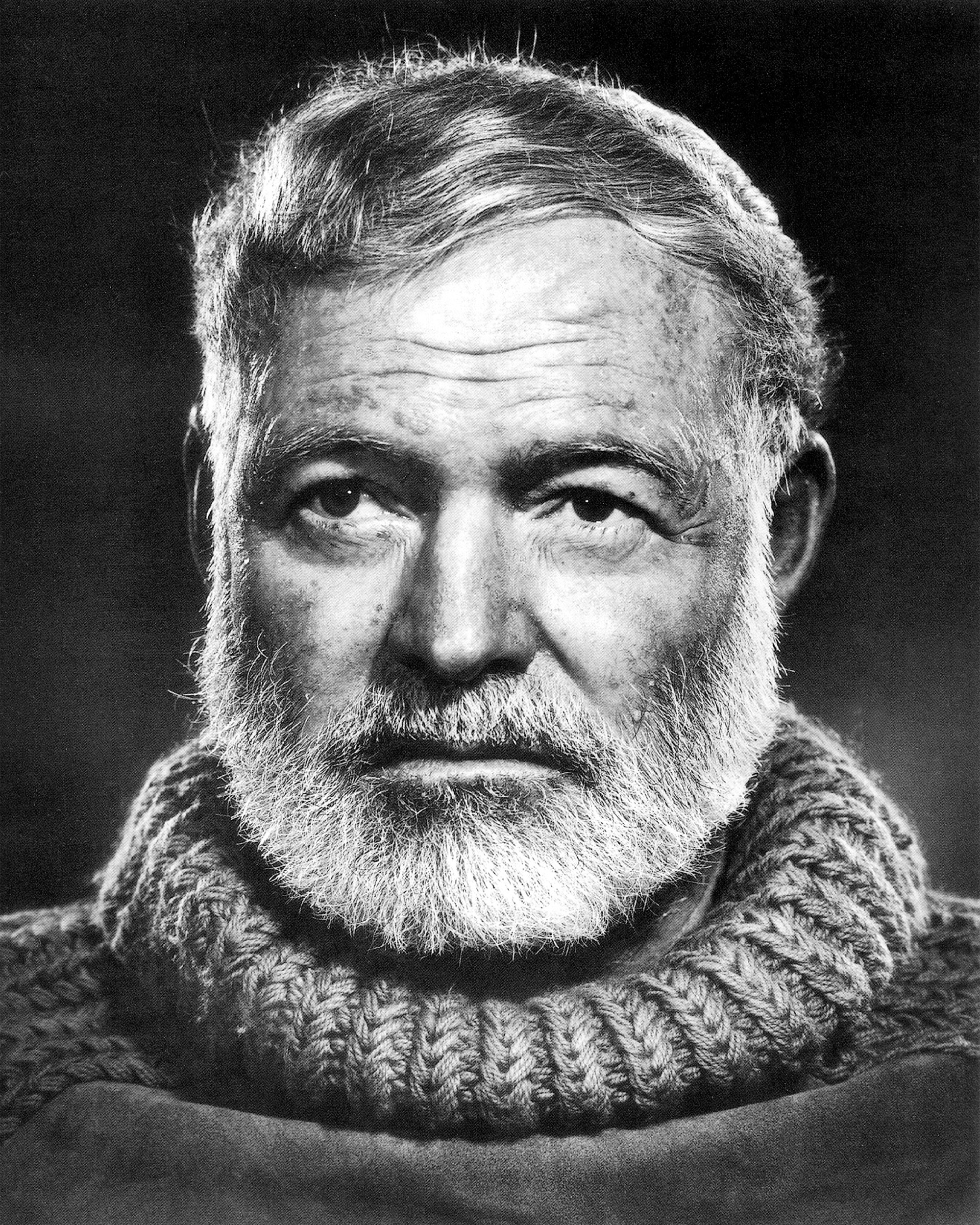 Ernest Hemingway, Premiereship, Restoration center, Yousuf Karsh, 2000x2500 HD Phone