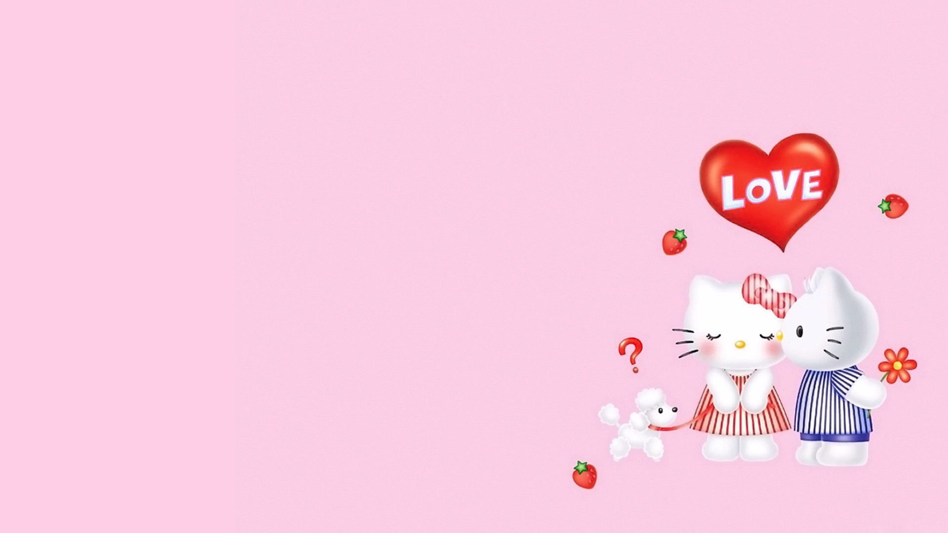 Hello Kitty, Valentine's Day charm, Cute wallpapers, Kitty-themed art, 1920x1080 Full HD Desktop