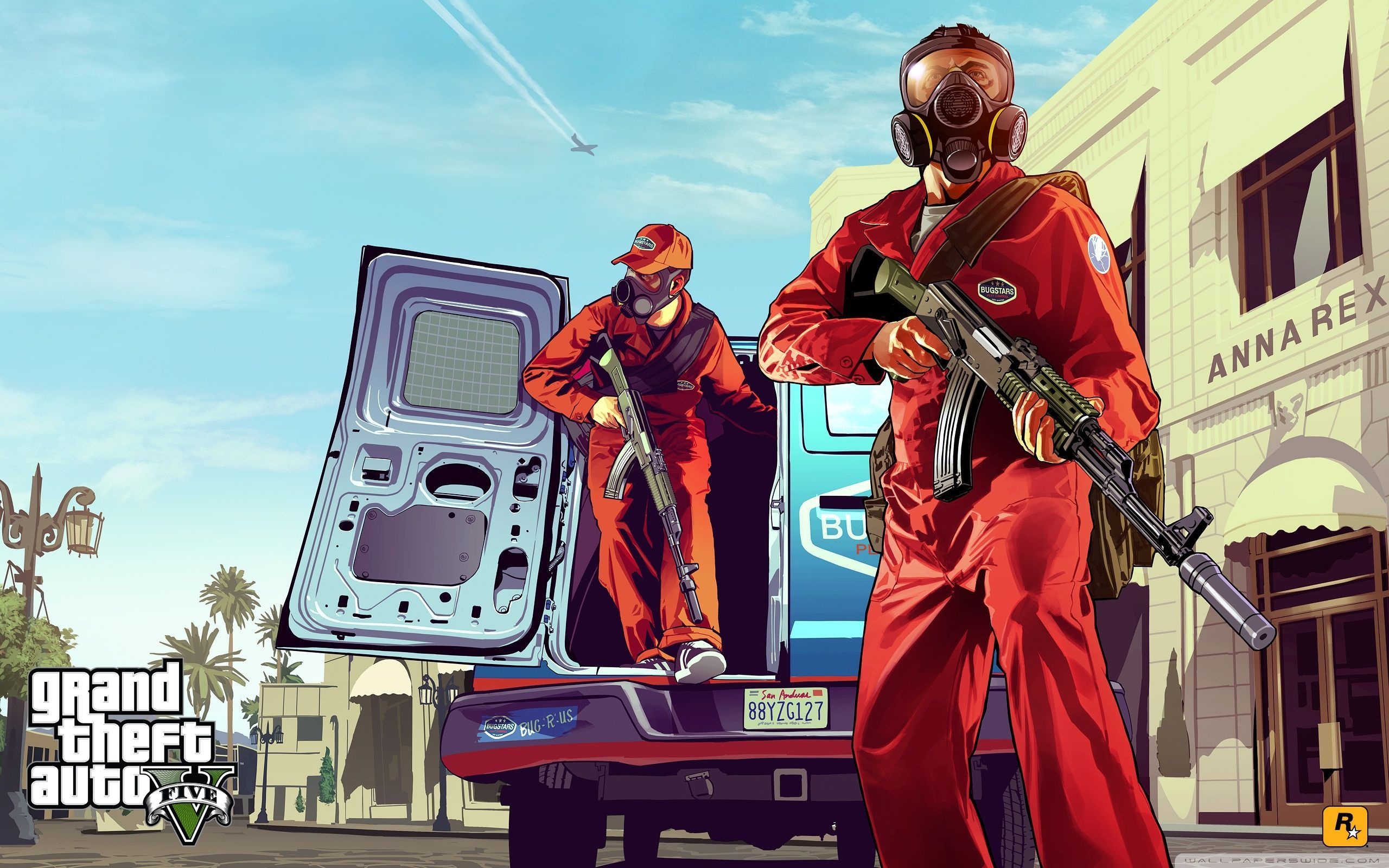 GTA V, Action-packed gameplay, Thrilling missions, Stunning graphics, 2560x1600 HD Desktop