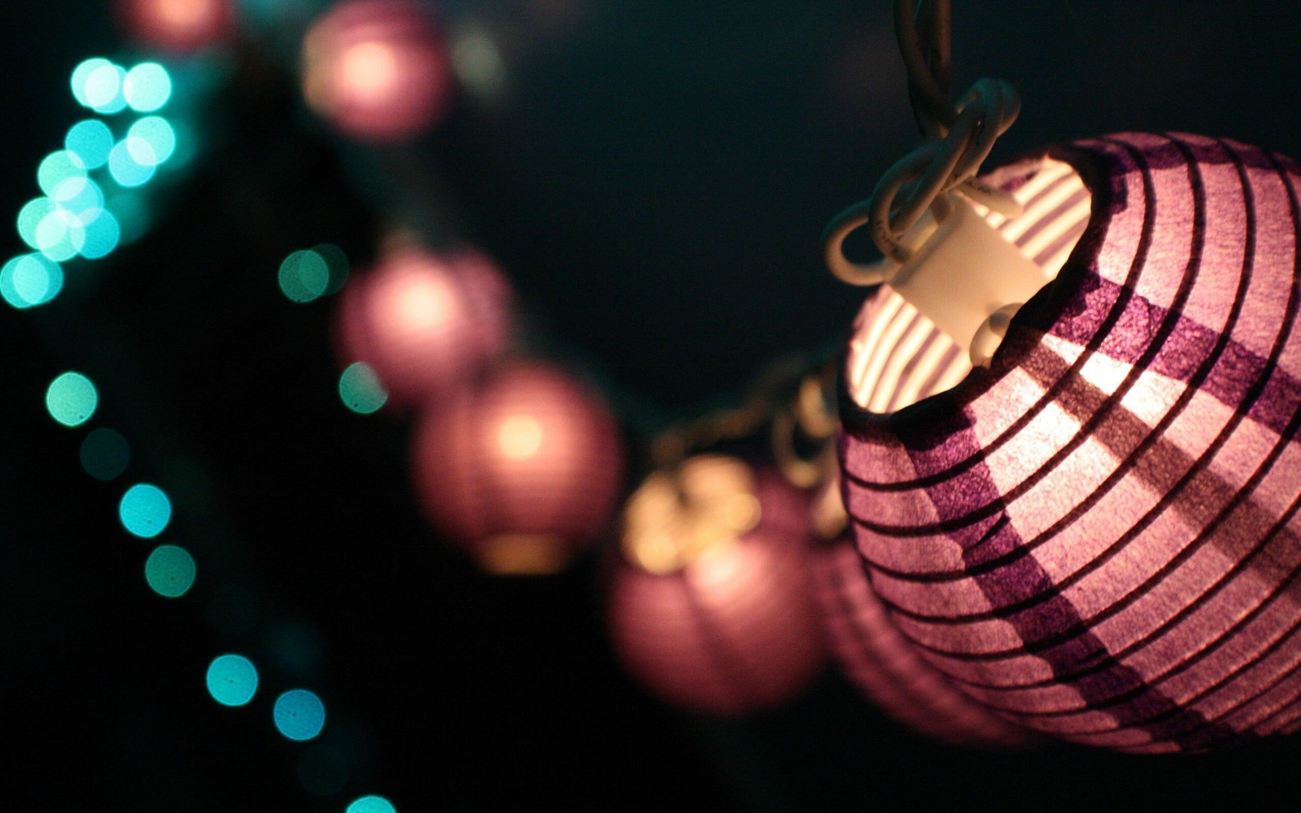 Lanterns: Historically a candle or a wick in oil, Aesthetic light. 2560x1600 HD Background.