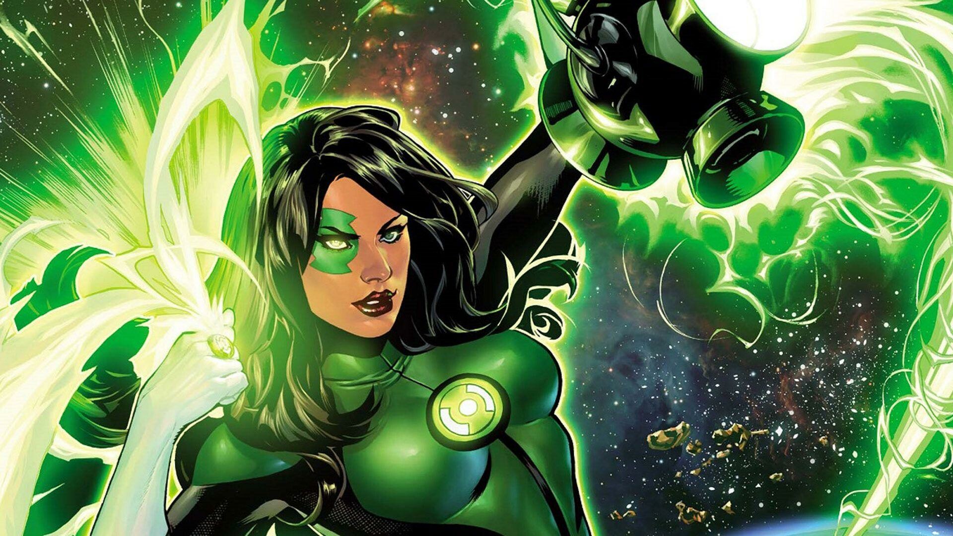 Green Lantern: Jessica Cruz, A superheroine appearing in American comic books published by DC Comics. 1920x1080 Full HD Background.