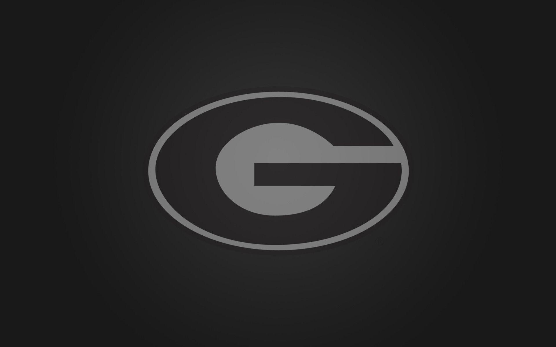 Georgia Bulldogs: UGA football, Minimalistic symbol, Monochrome, NCAA football team. 1920x1200 HD Background.
