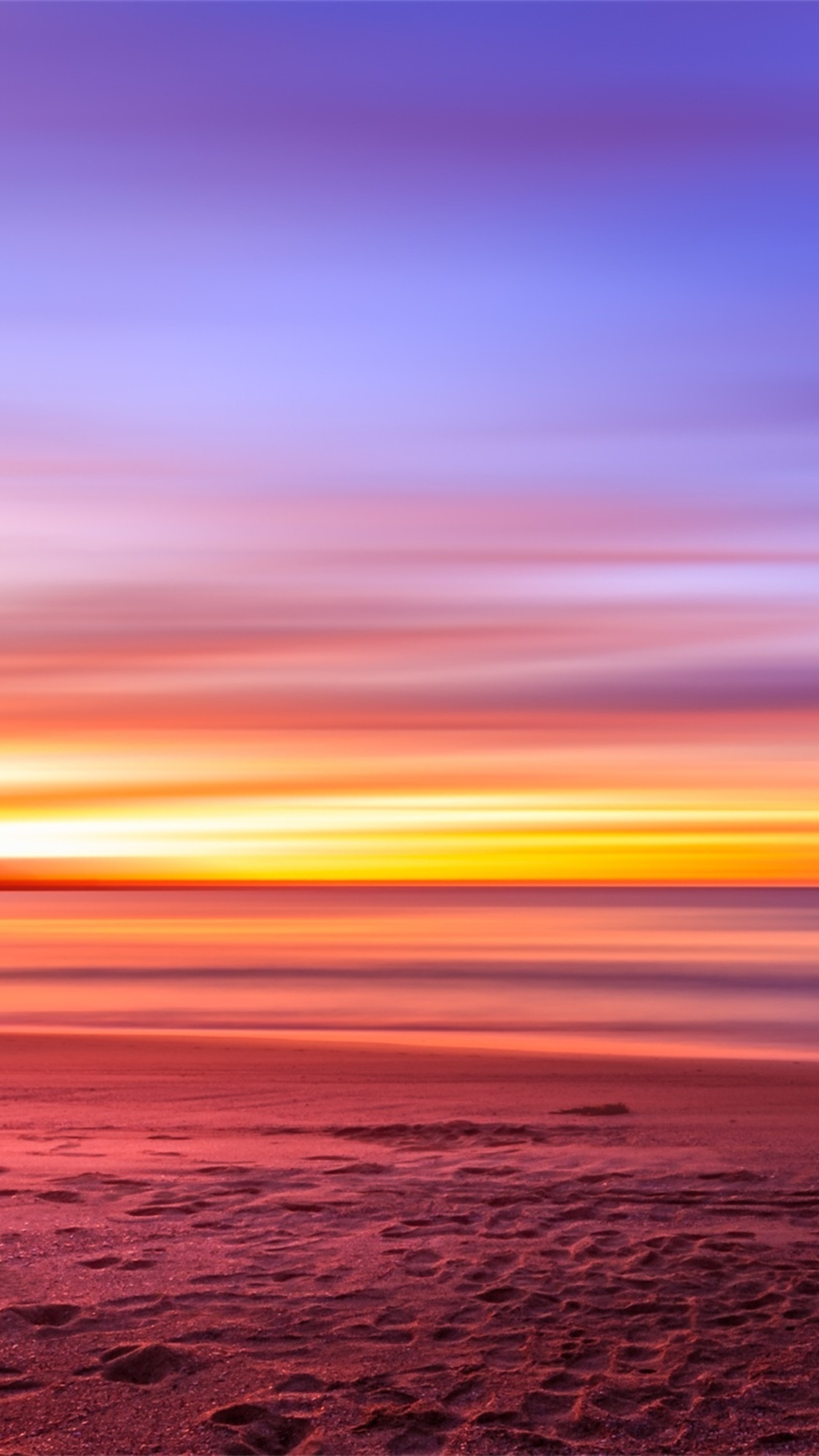 Purple sky beach sunset, Sony Xperia, 2160x3840 4K Phone