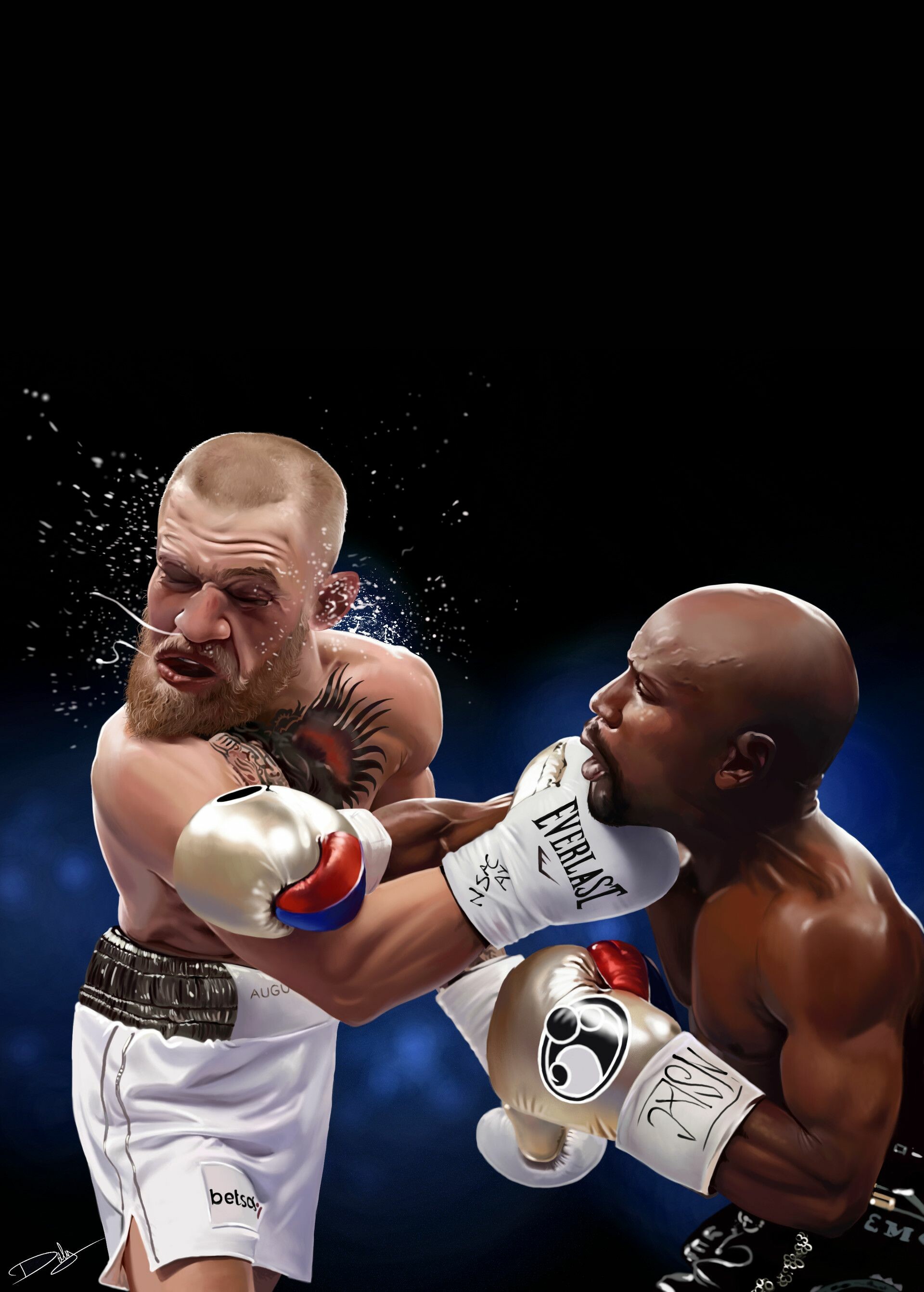 Floyd Mayweather vs Conor McGregor, Boxing vs UFC, Sporting spectacle, Athletic showdown, 1920x2690 HD Phone