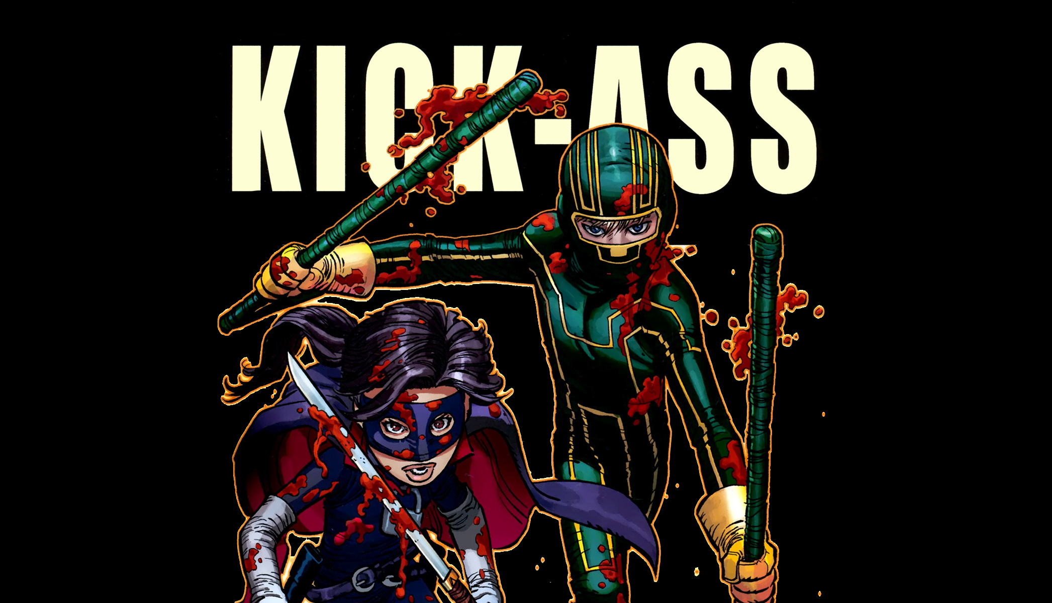 Kick-Ass: The first volume of the series was adapted into a film directed by Matthew Vaughn. 2100x1200 HD Background.
