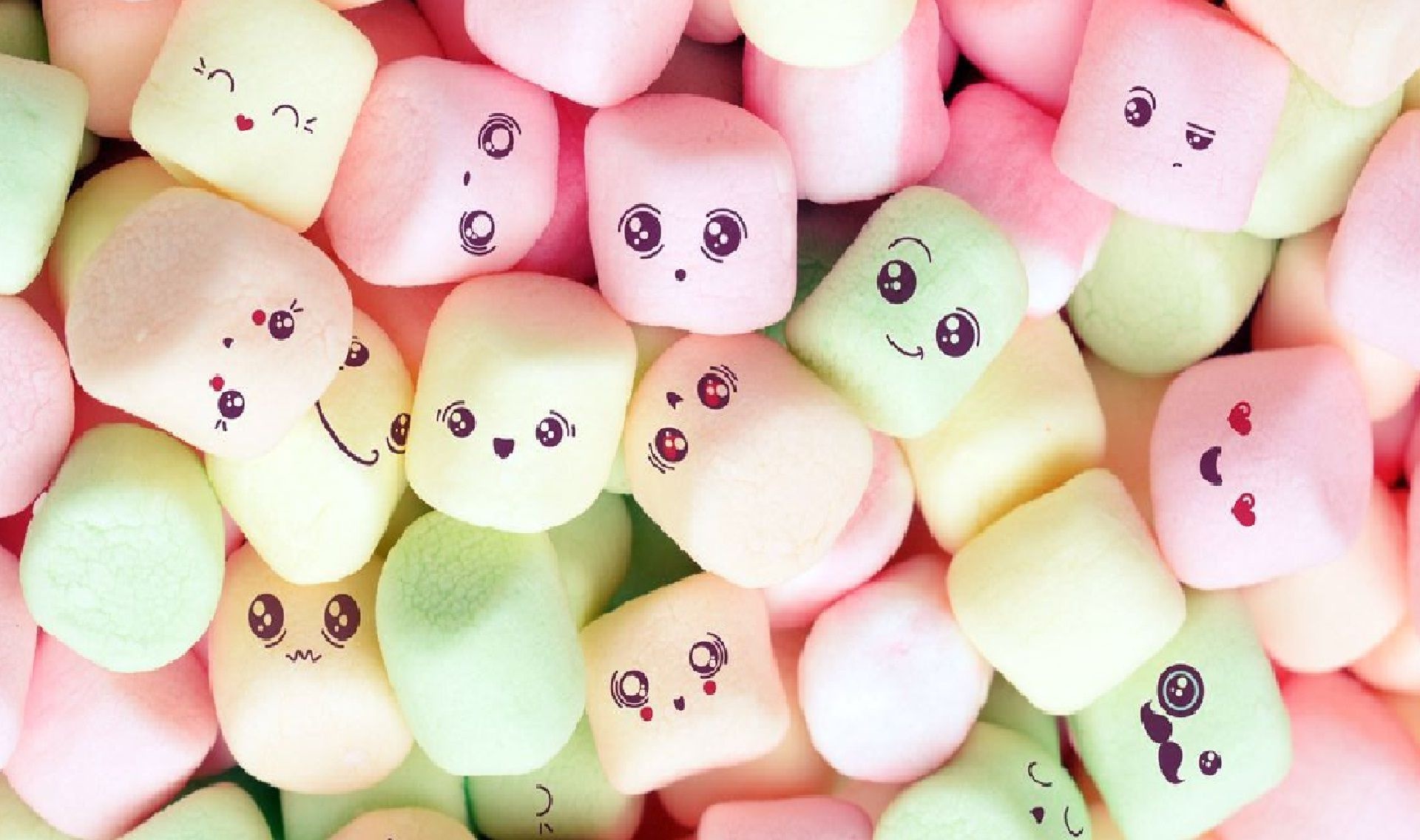 Marshmallow: Can be eaten alone and often used as an ingredient in baking. 1920x1140 HD Background.