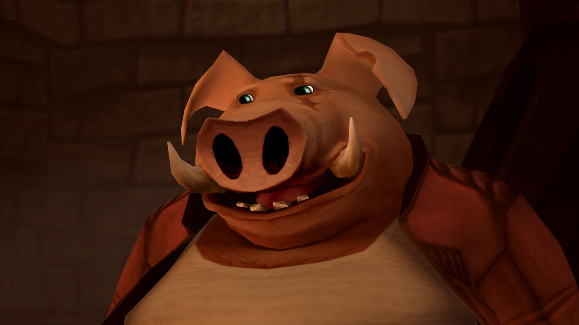 Beyond Good and Evil (Game): Pey'j, Game characters, Wild Roar, A boar-like humanoid, A male sus sapiens. 1920x1080 Full HD Background.