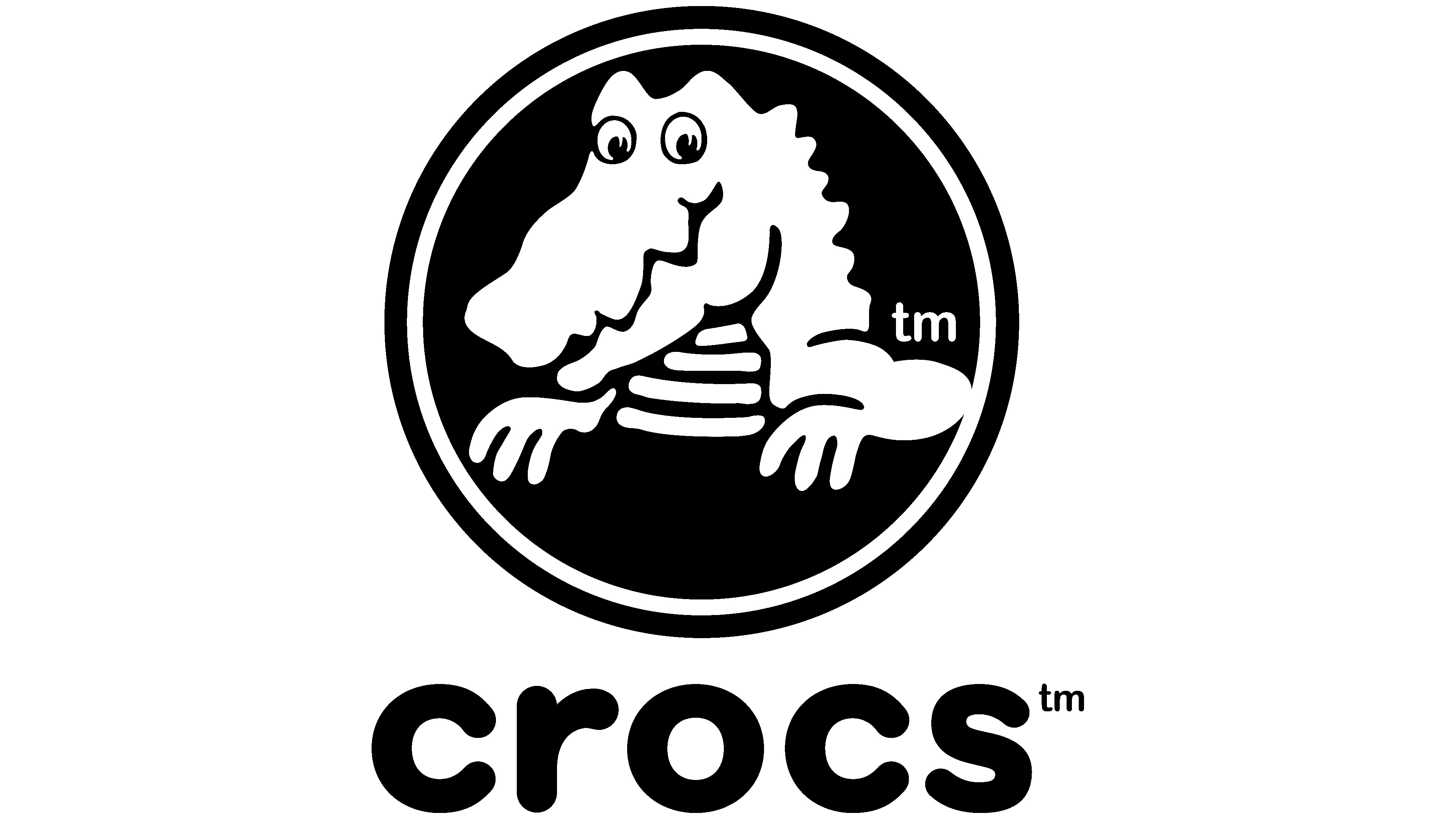 Crocs: A type of lightweight, functional shoes, Logo used since 2019. 3840x2160 4K Wallpaper.