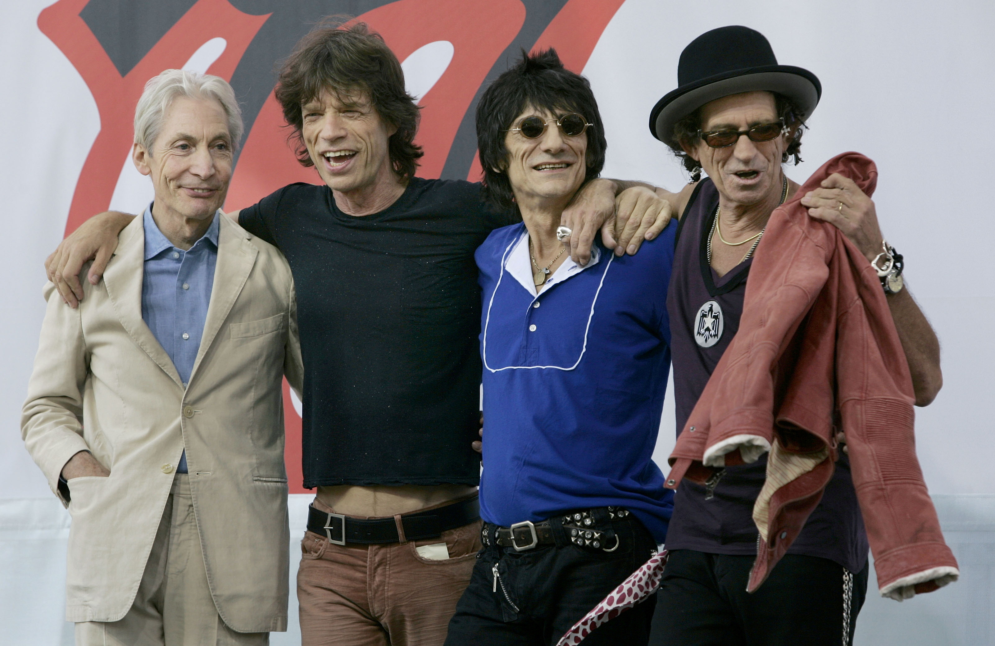 Watts the rock, Rolling Stones together, Reuters, 3210x2080 HD Desktop
